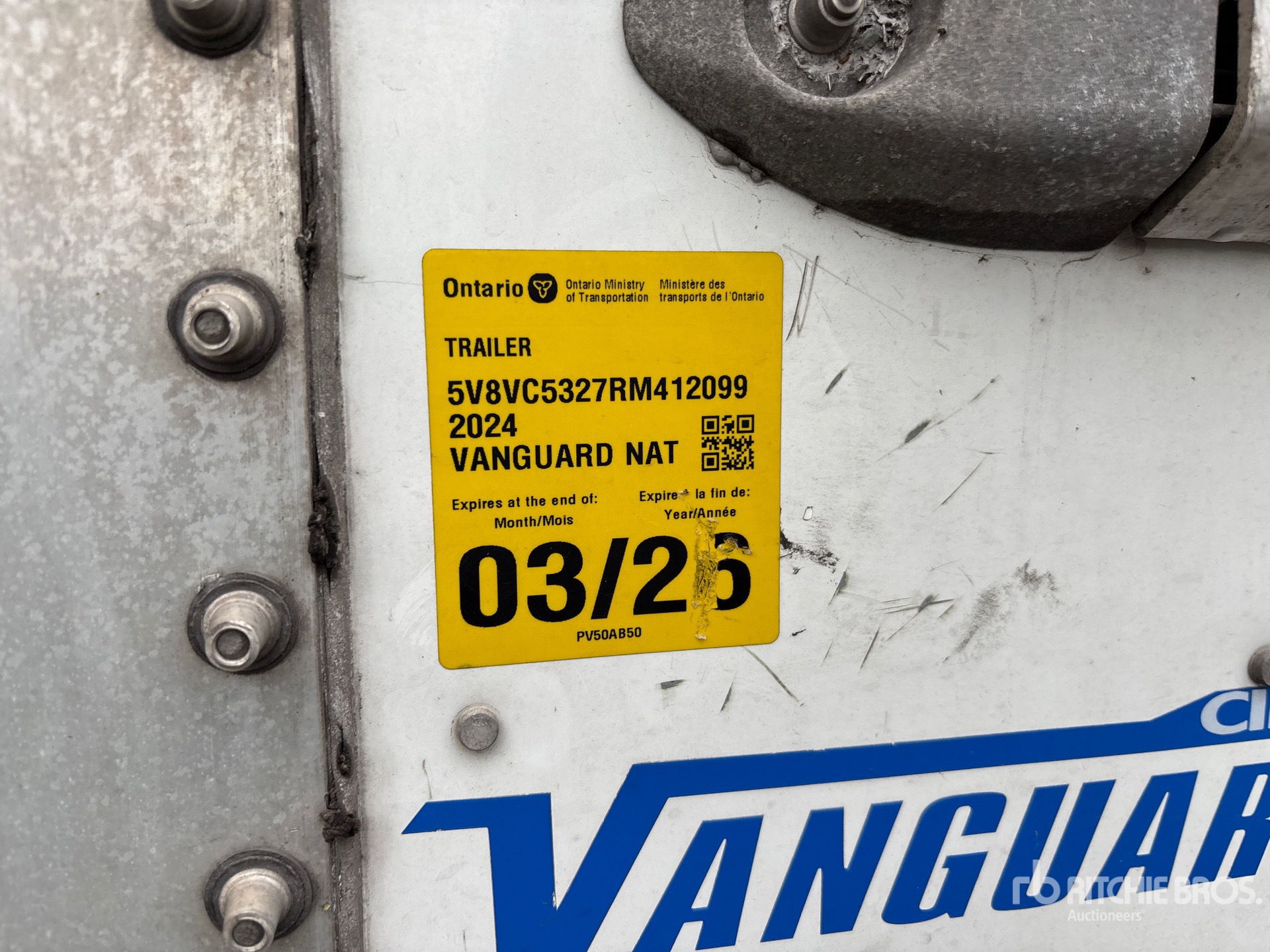 2024 Vanguard 53 FT X 102 IN T/A