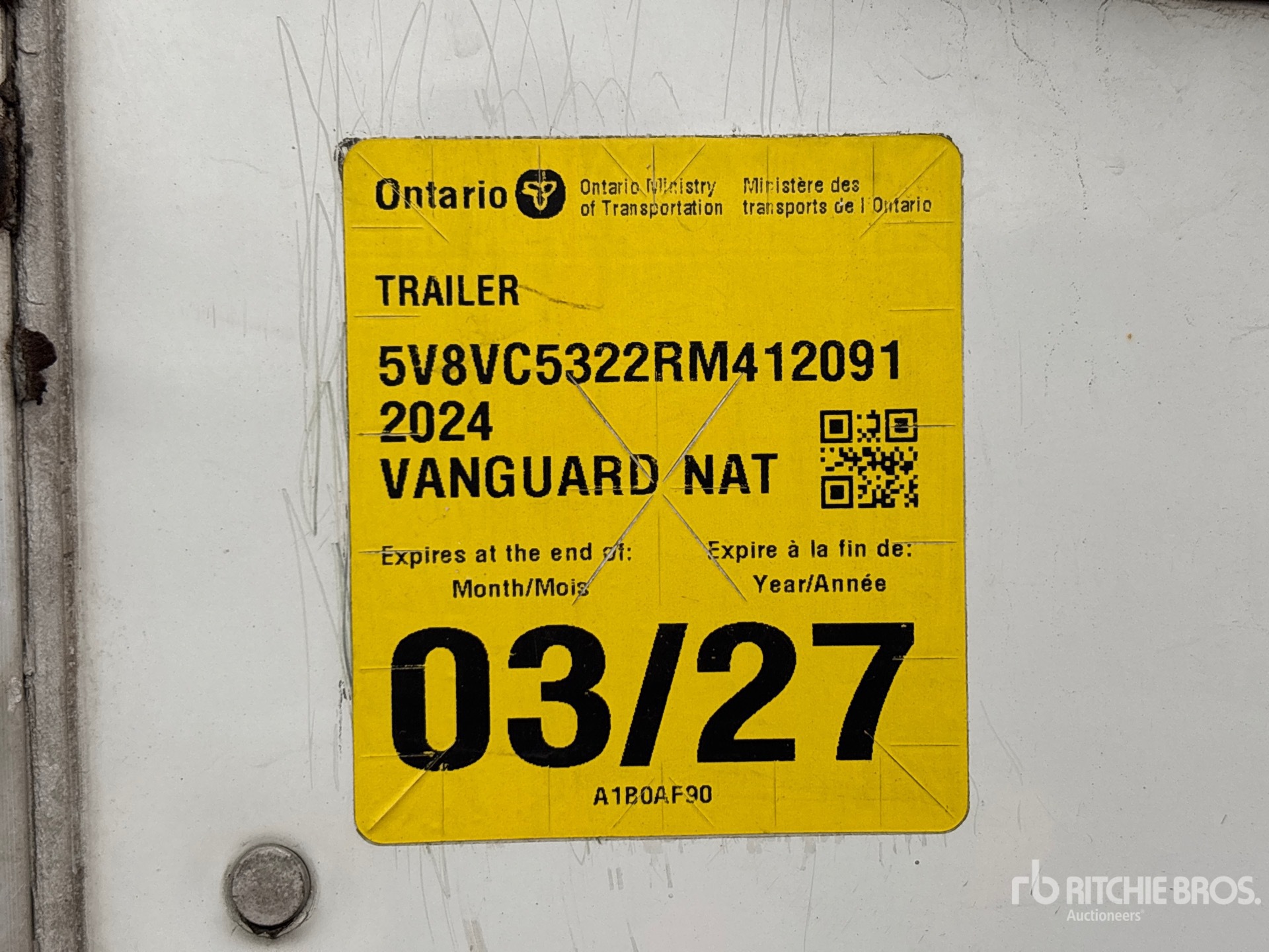 2024 Vanguard 53 FT X 102 IN T/A