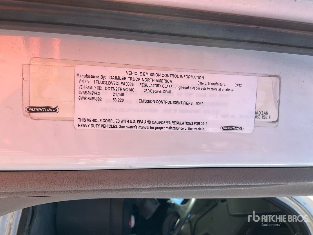 2013 Freightliner CASCADIA 125
