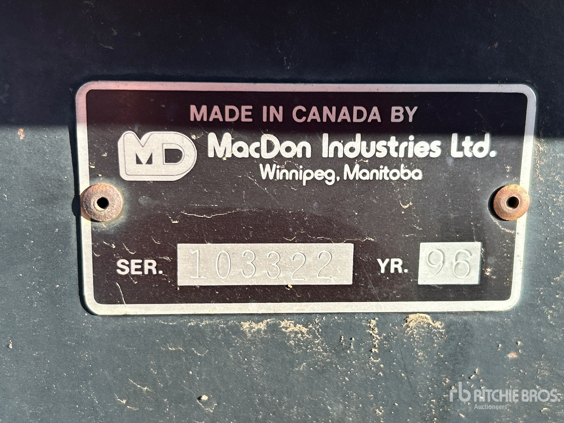 1996 Macdon PREMIER 2930