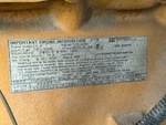 Engine with Emission Label