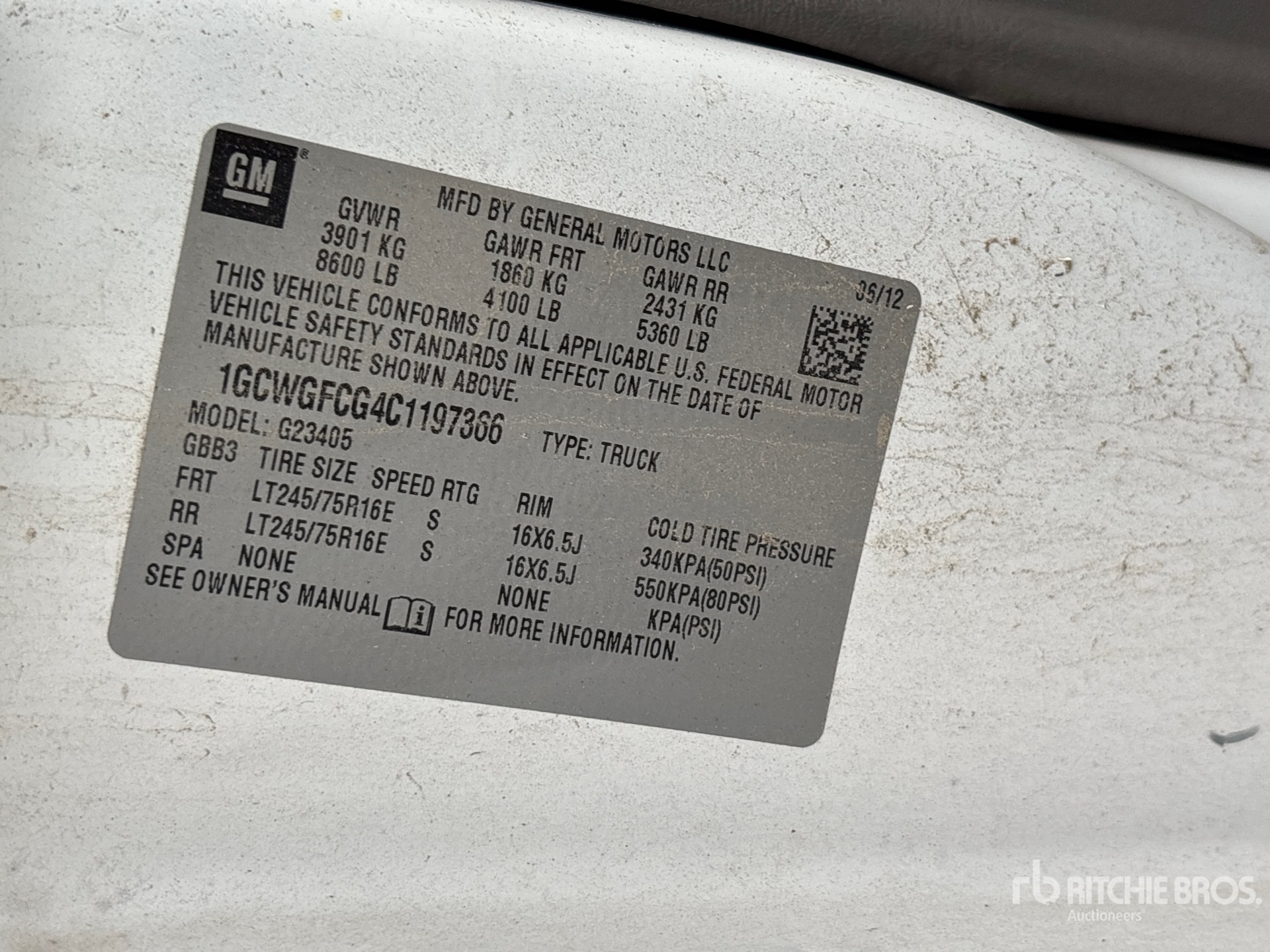 2012 Chevrolet EXPRESS 2500