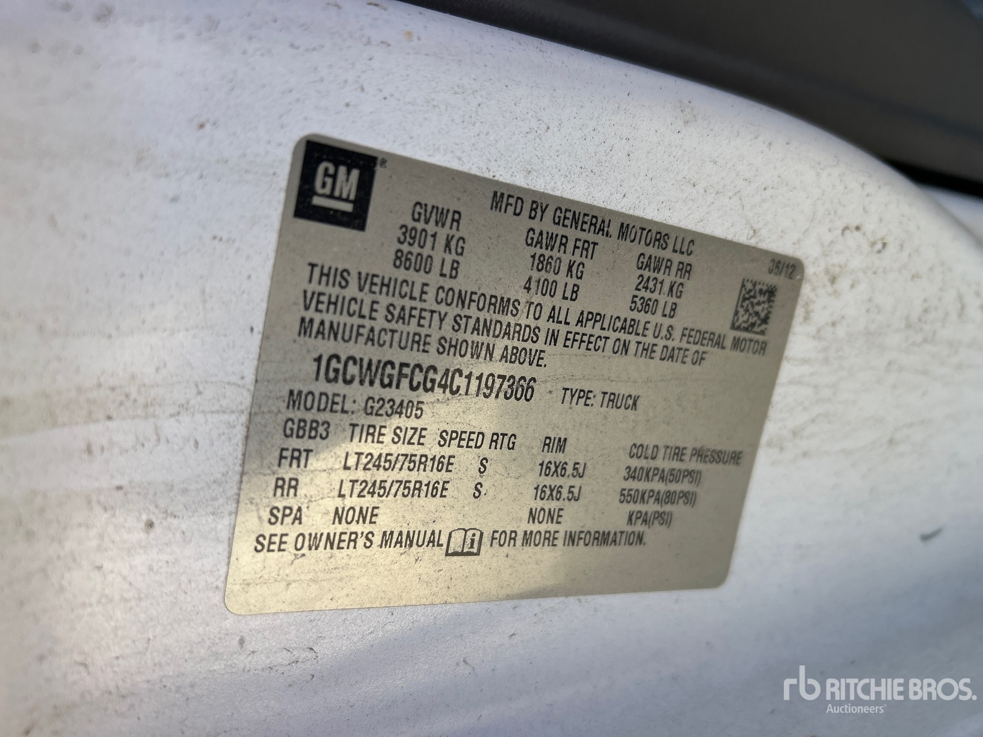 2012 Chevrolet EXPRESS 2500