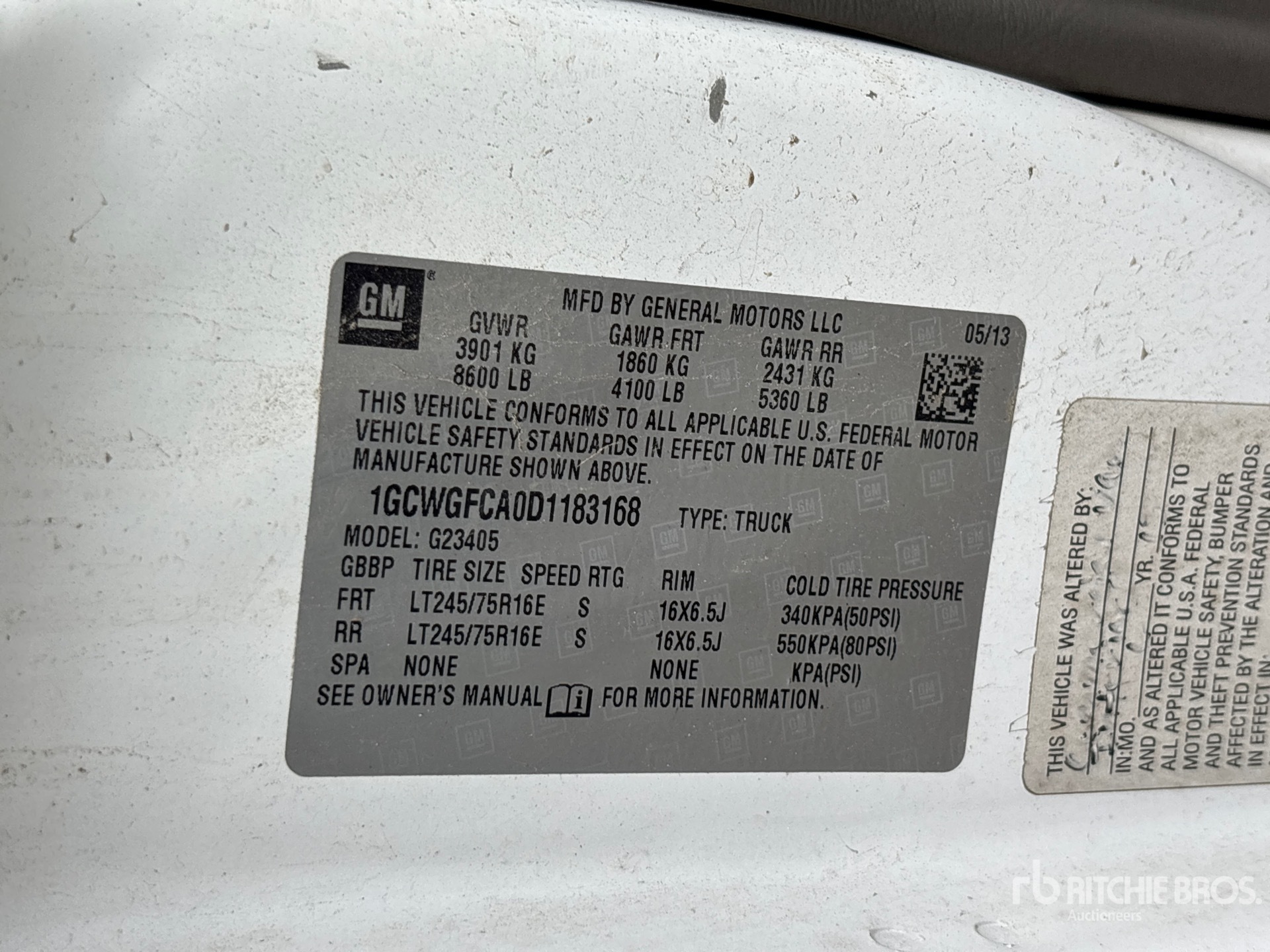 2013 Chevrolet EXPRESS 2500