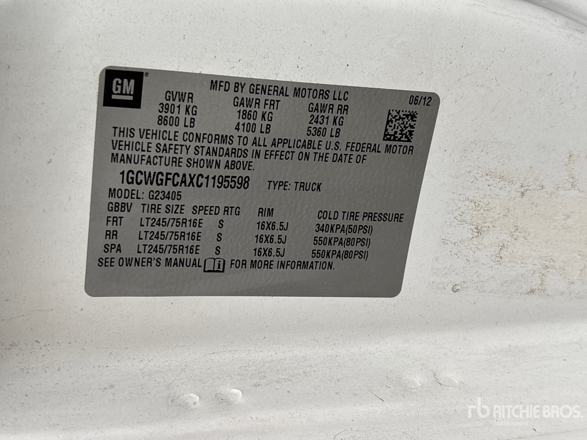2012 Chevrolet EXPRESS 2500