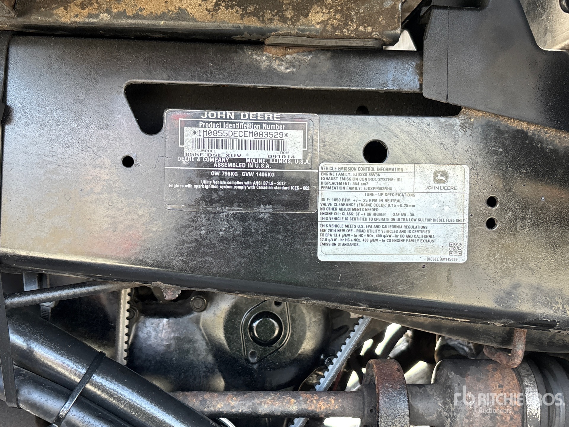 2014 John Deere 855EDSL