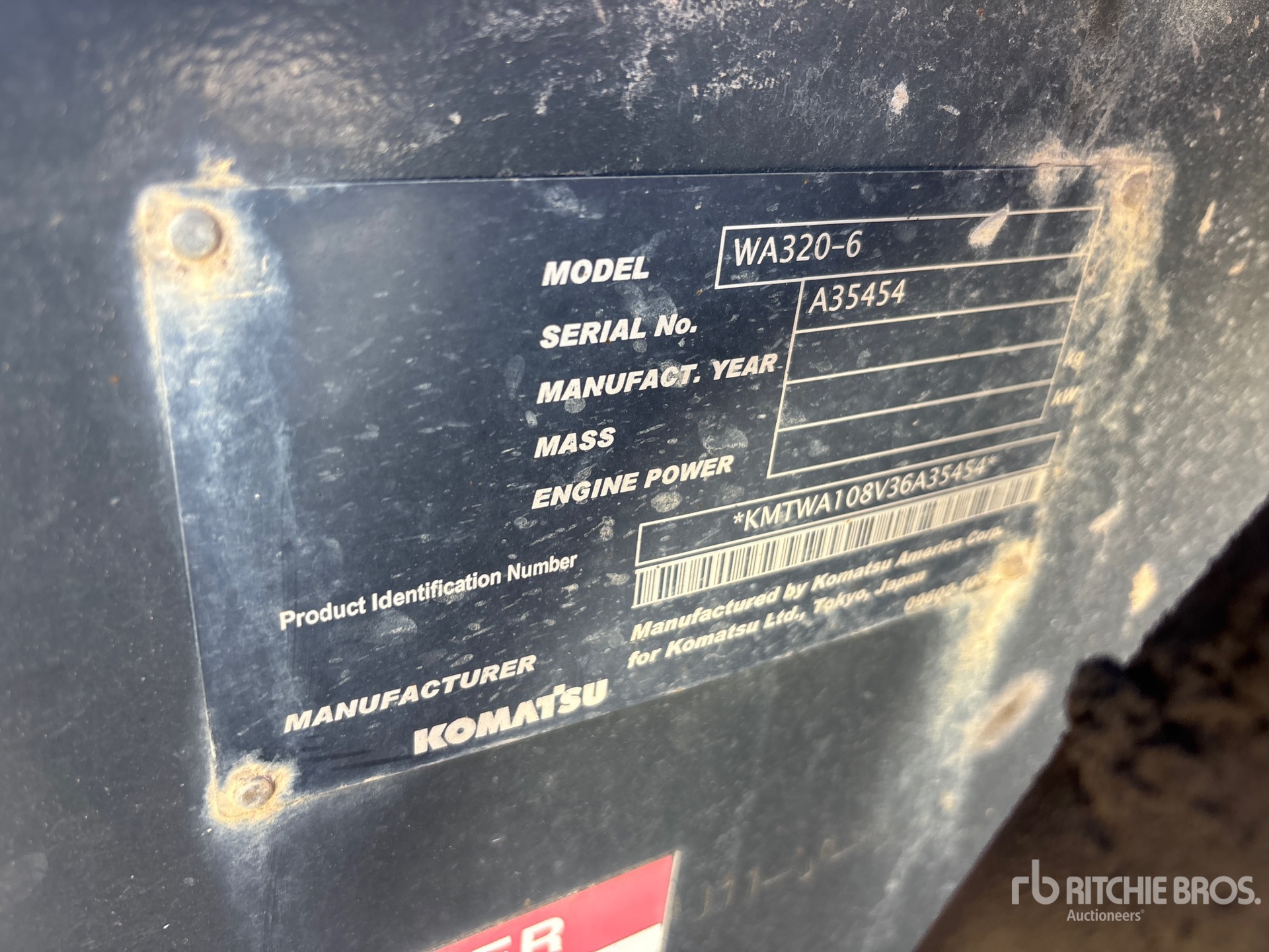 2010 Komatsu WA320-6