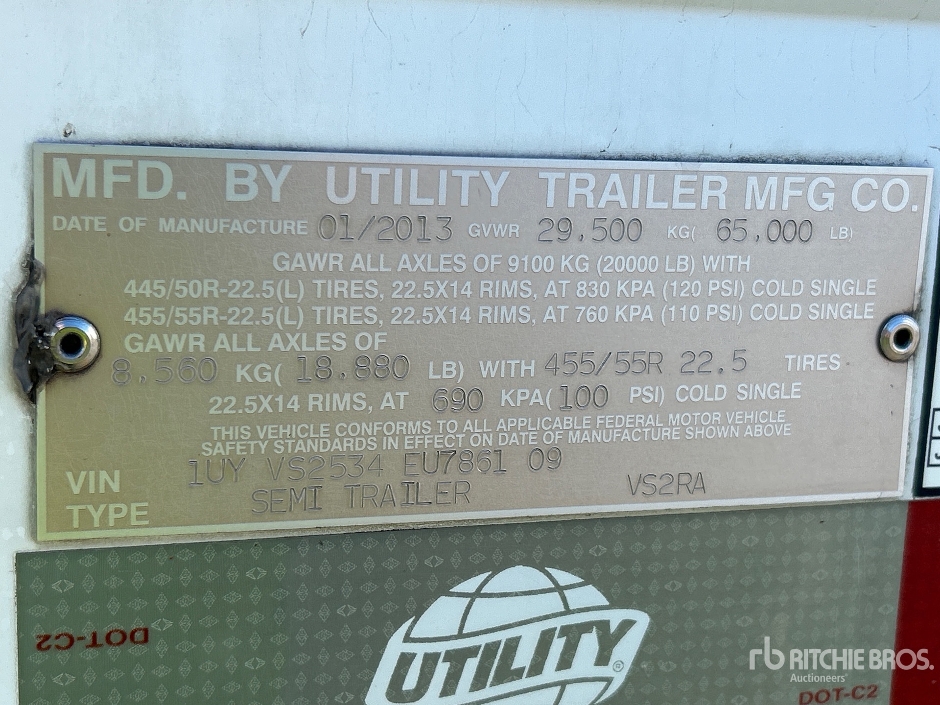 2014 Utility VS2RA