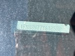 General Appearance with Frame Stamp Serial Number/VIN Photo