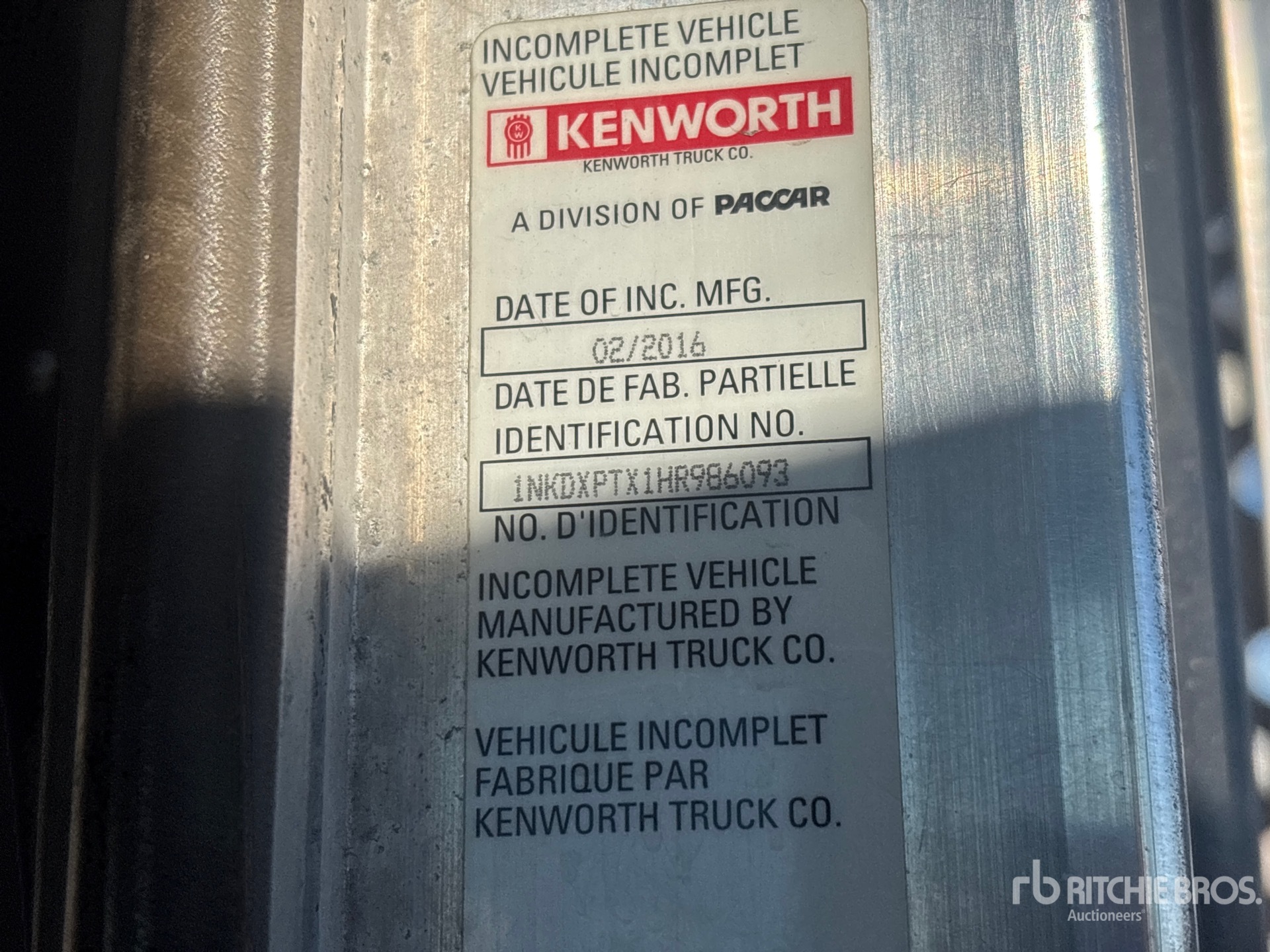 2017 Kenworth T800