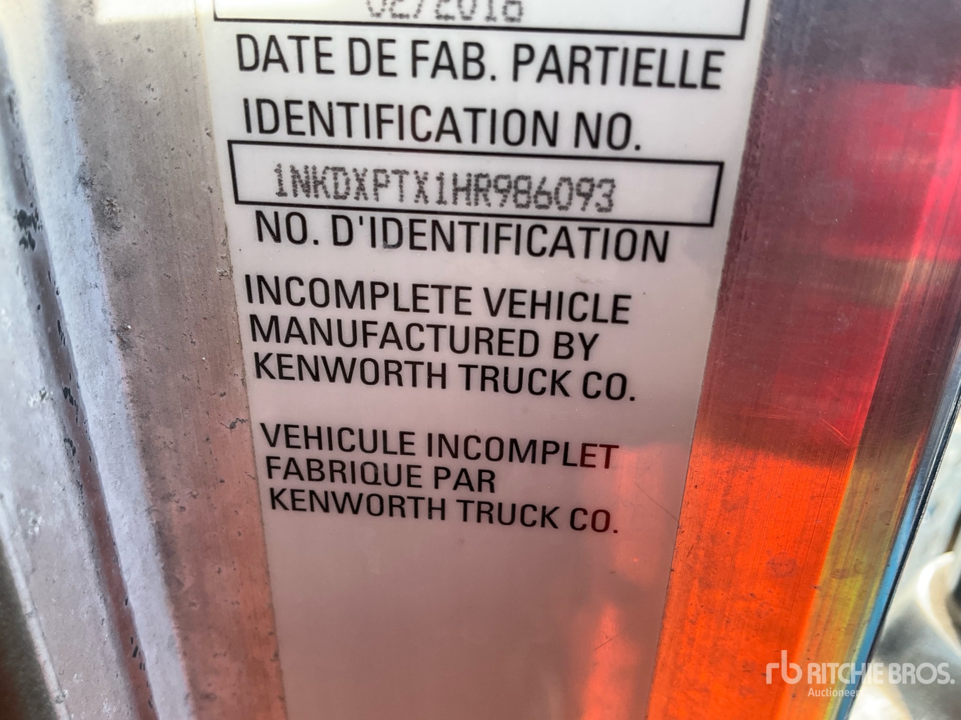 2017 Kenworth T800