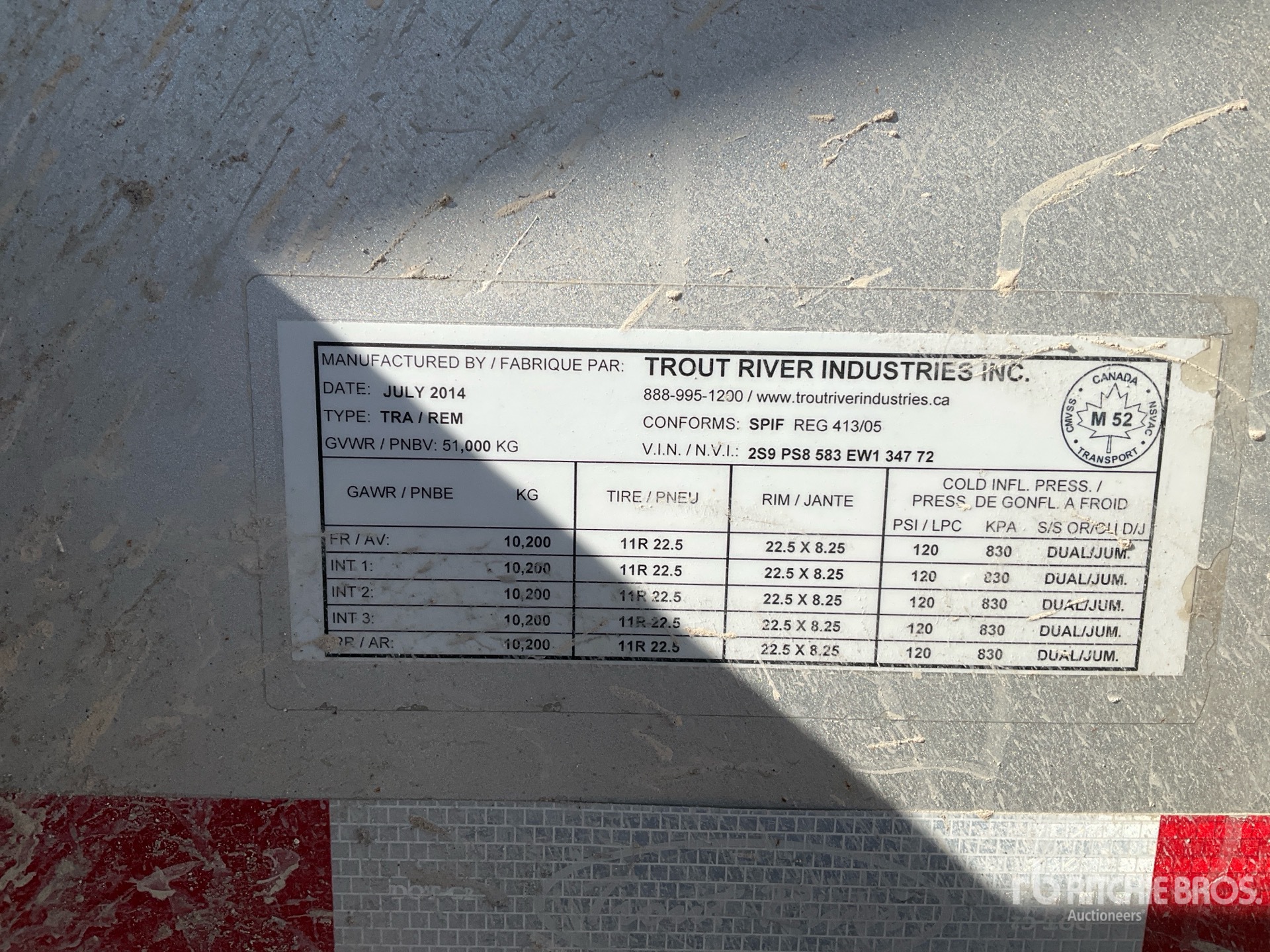 2014 Trout River 46 FT 5/AXLE