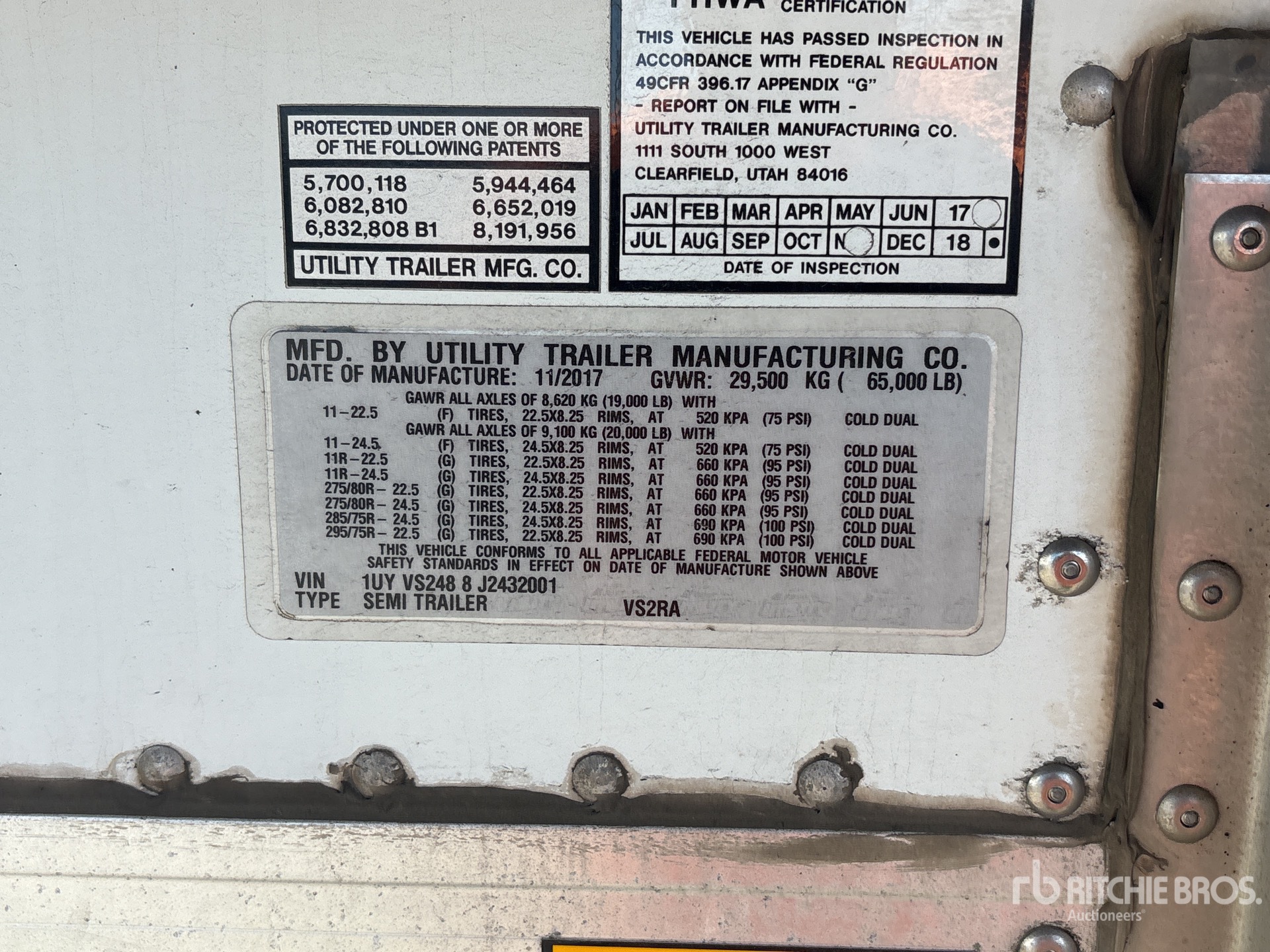 2018 Utility VS2RA