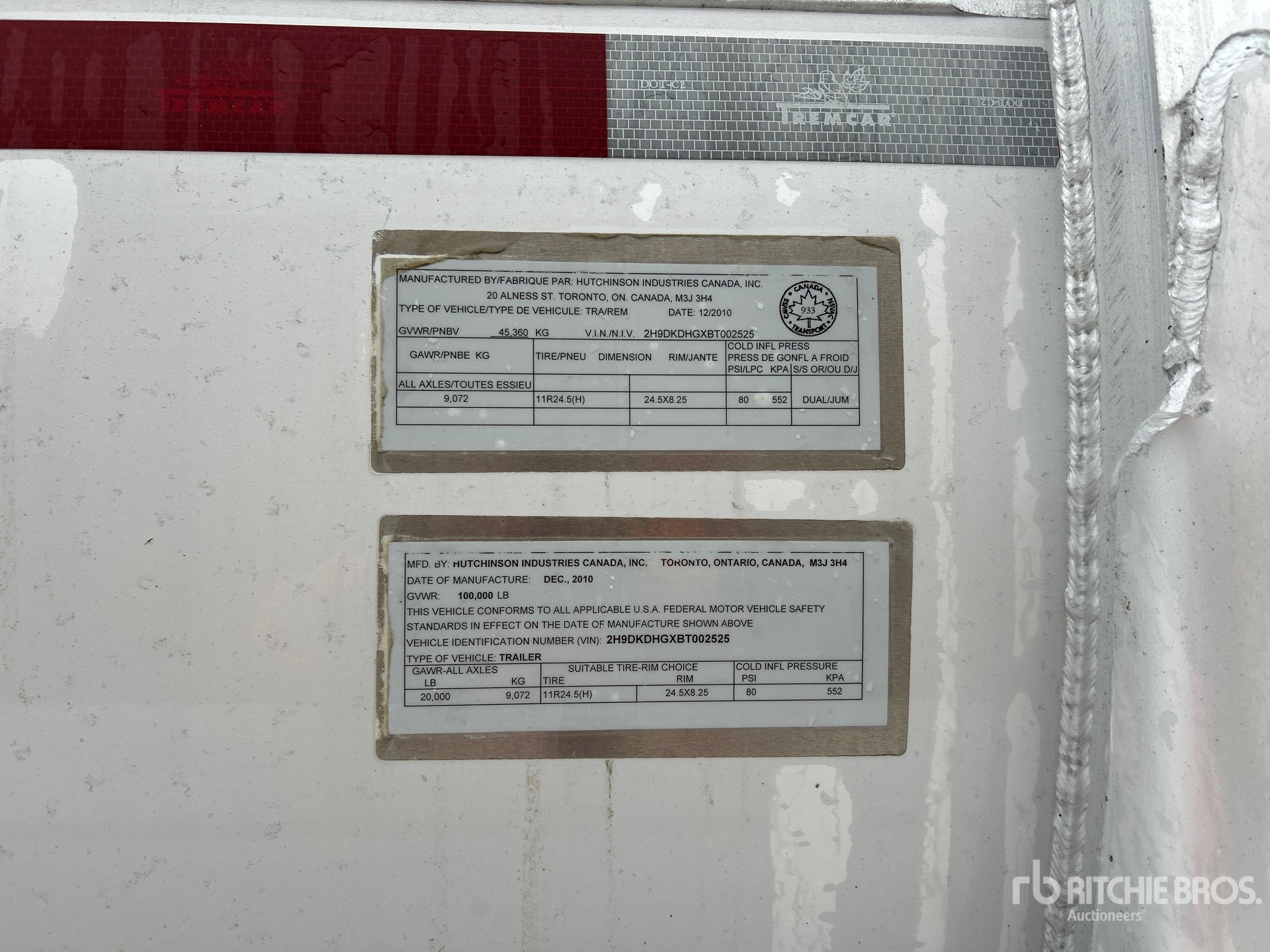 2011 Hutchinson 46000 L TRI/A