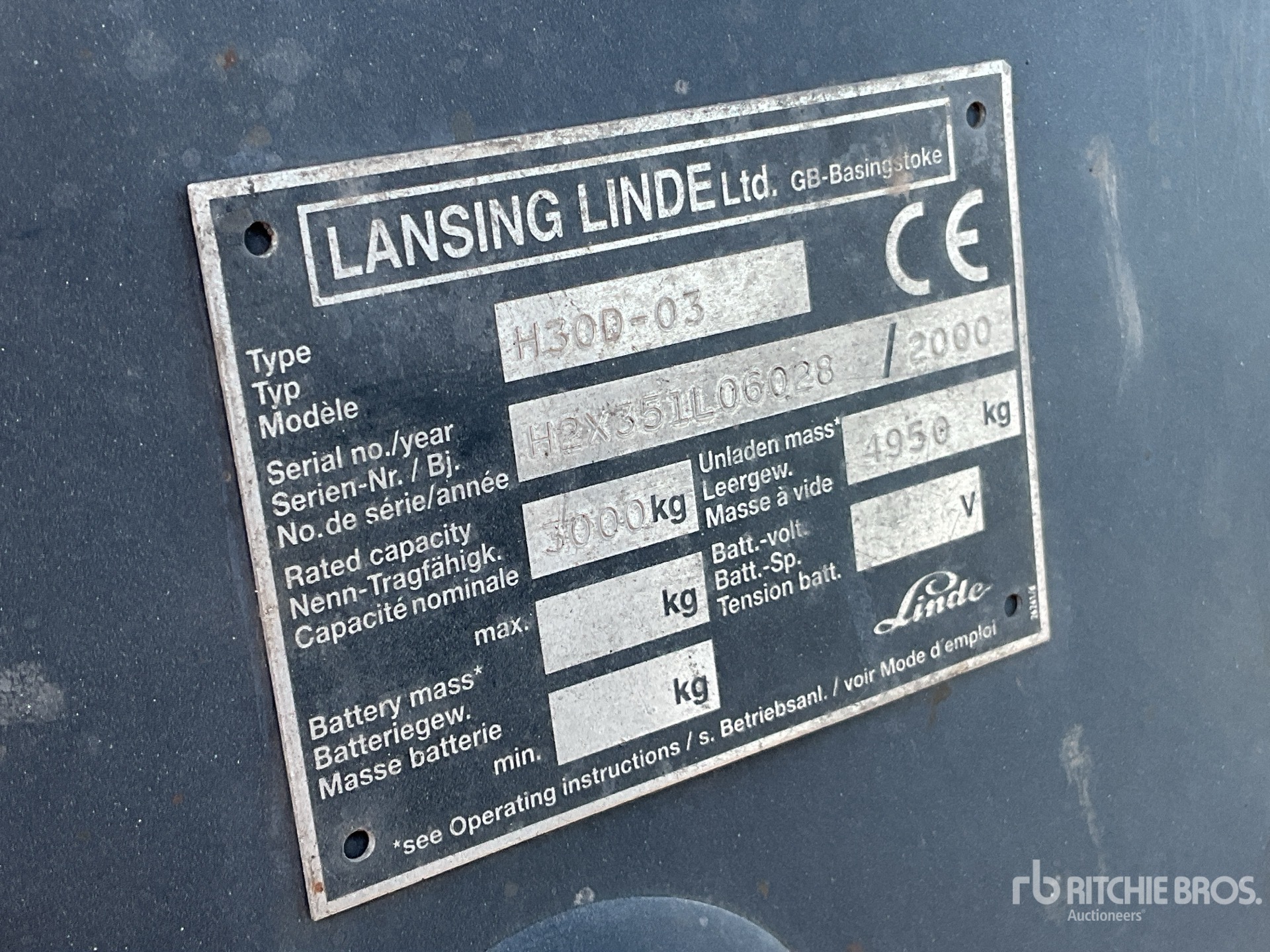 2000 Linde H30D-03