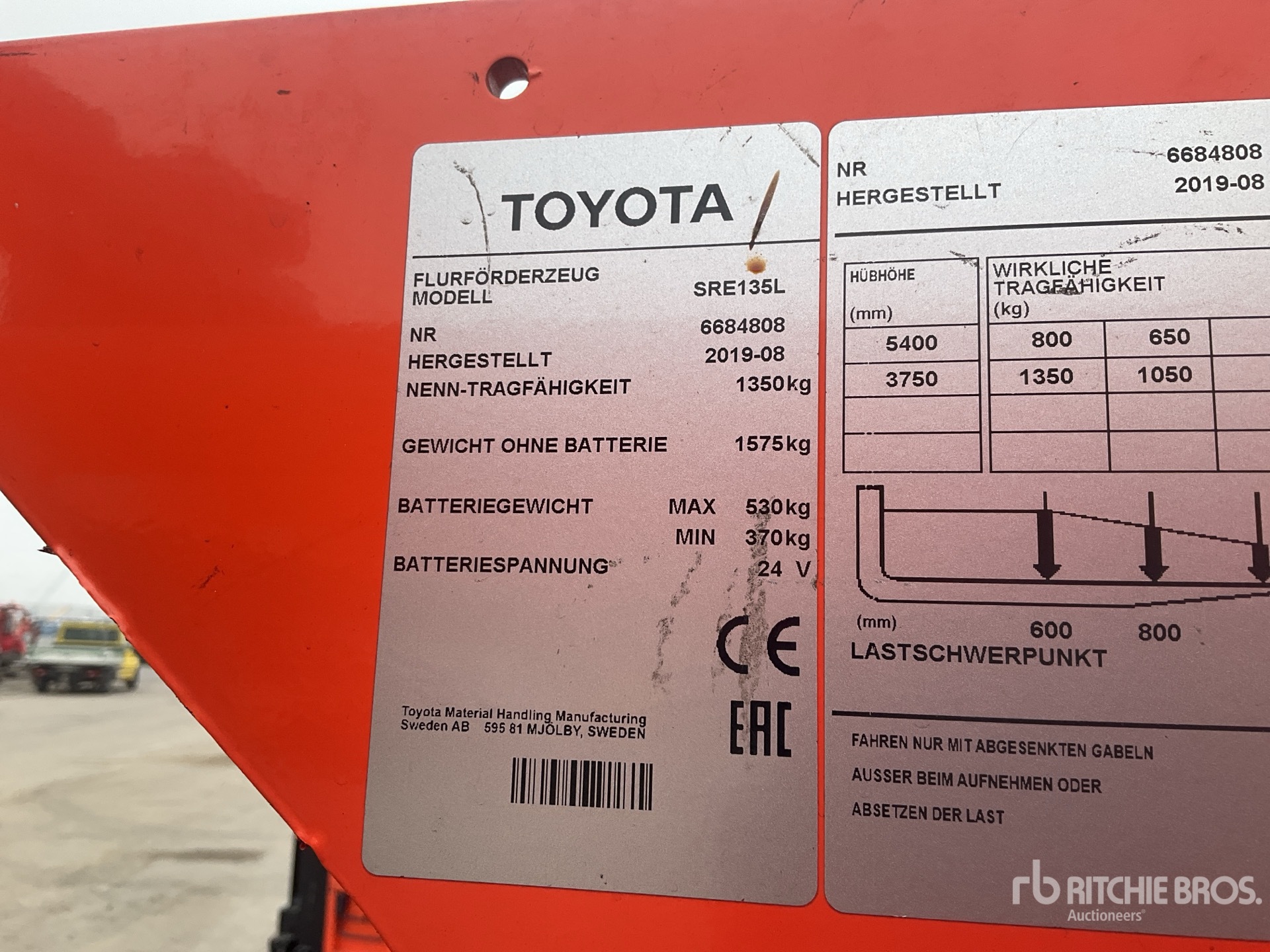 2019 Toyota SRE135L