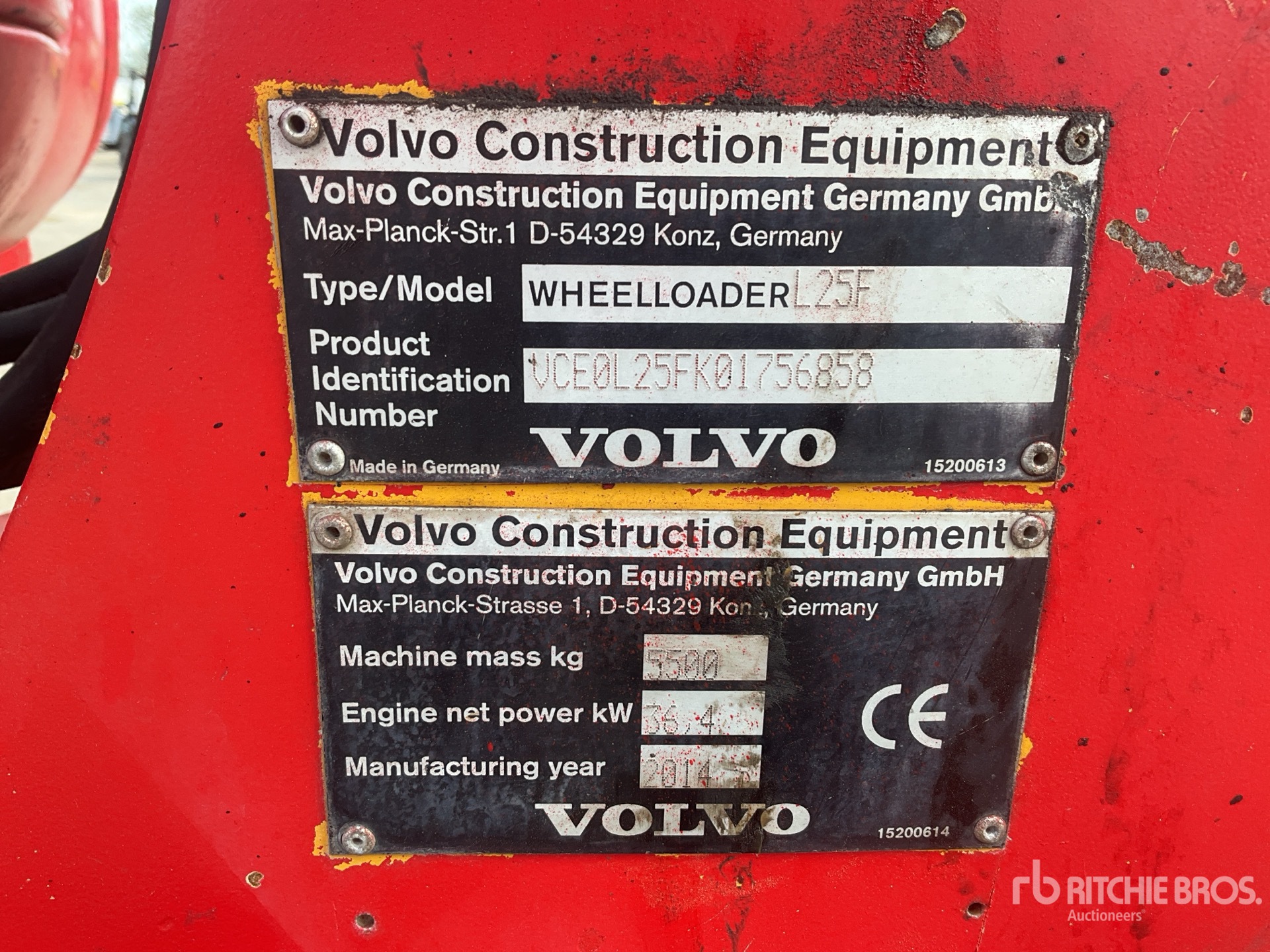 2014 Volvo L25F