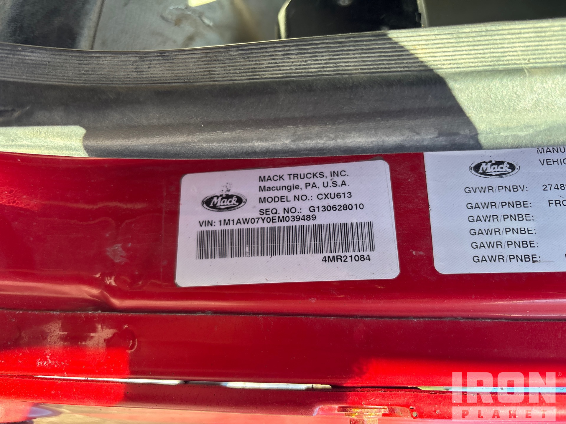 2014 Mack CXU613