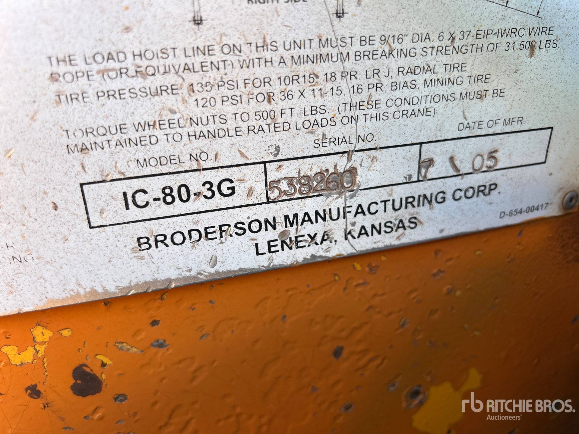 2005 Broderson IC-80-3G