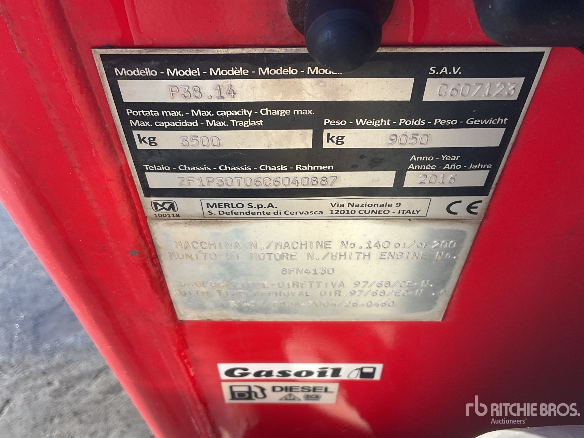 2016 Merlo P38.14