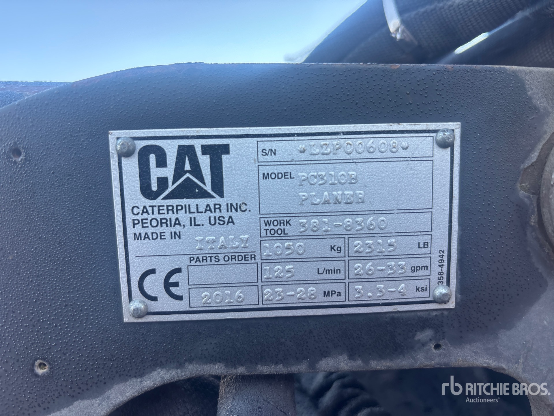 2016 Caterpillar PC310B