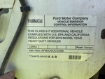 Engine with Emission Label