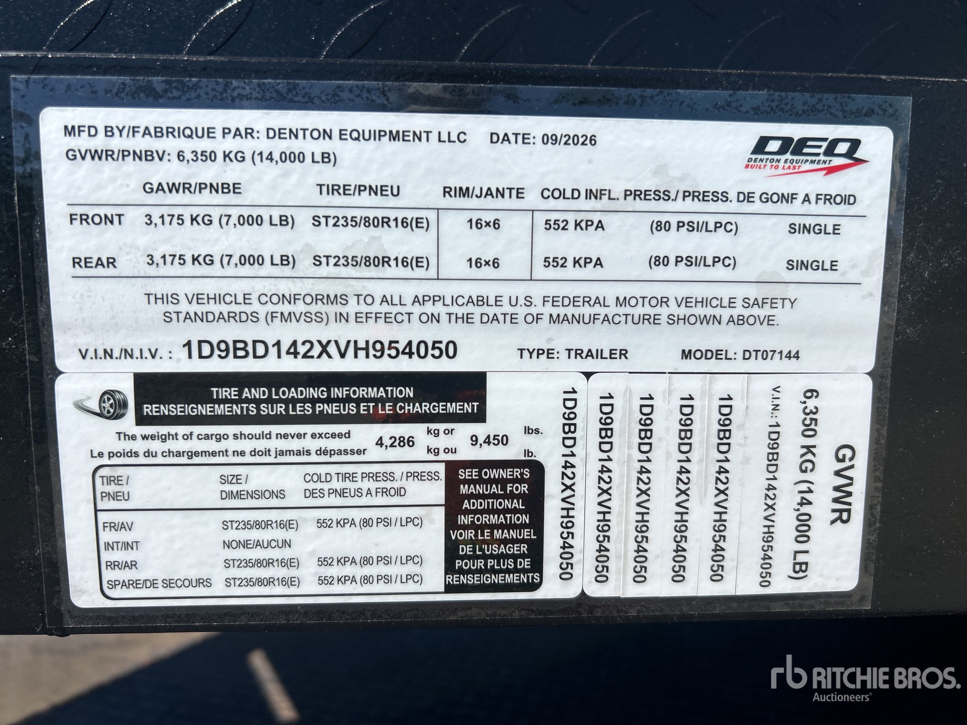 2027 DENTON DT07144