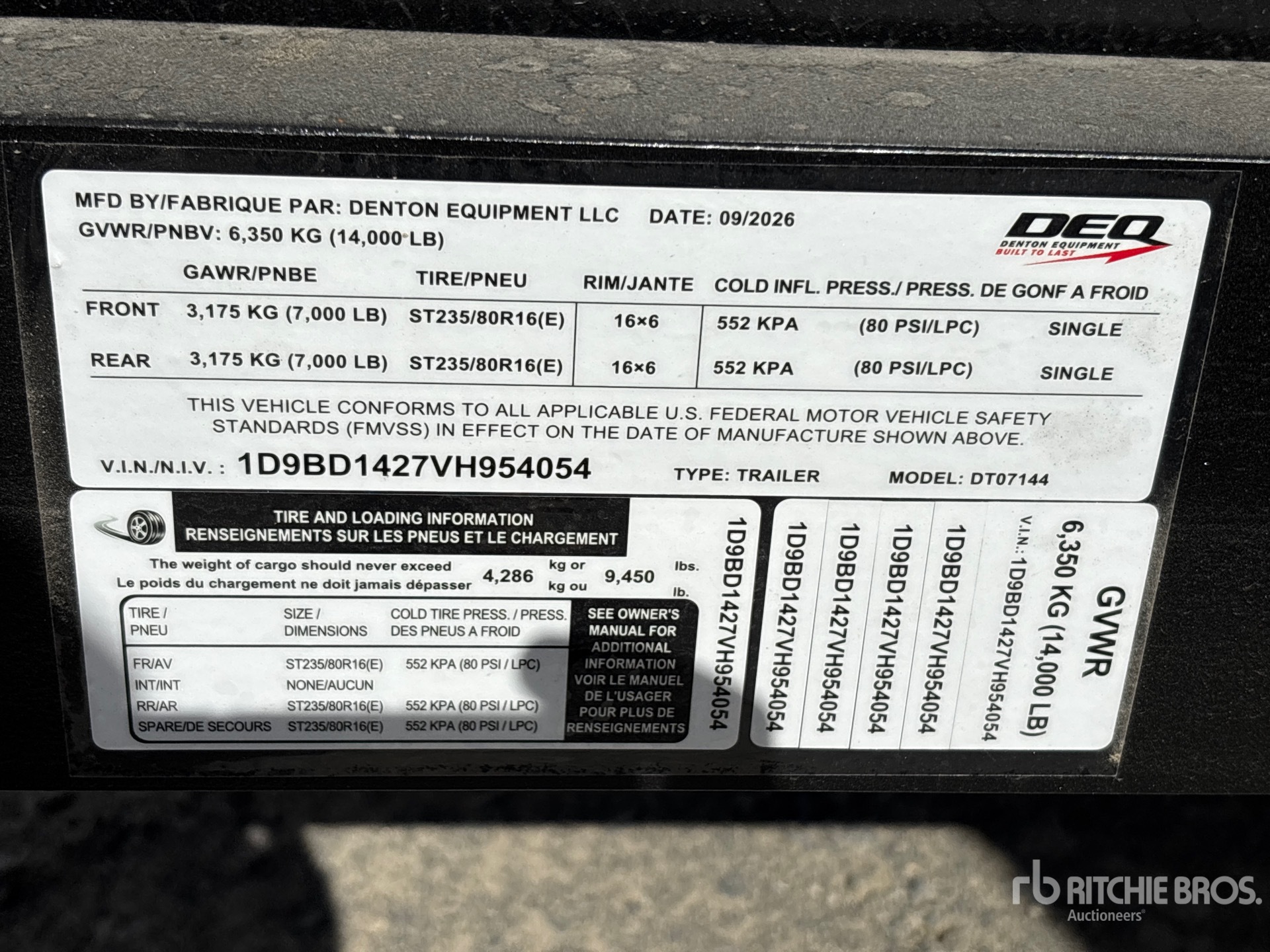 2027 DENTON DT07144