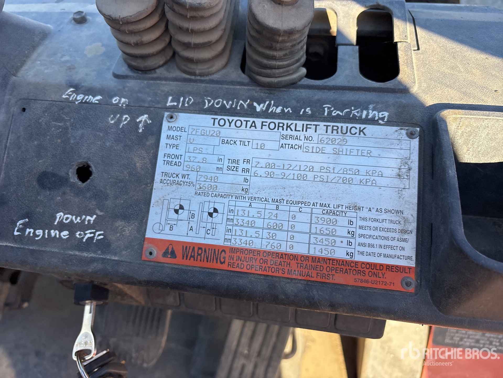 2000 Toyota 7FGU20