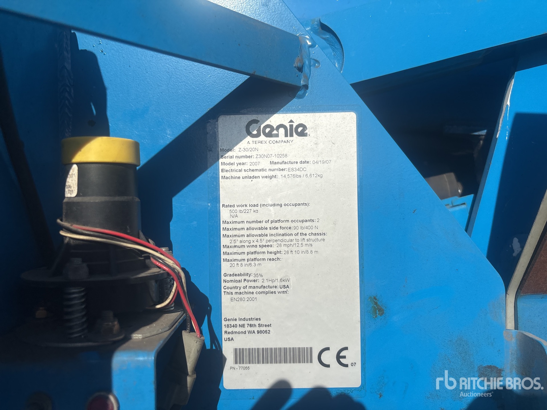 2007 Genie Z-30/20N