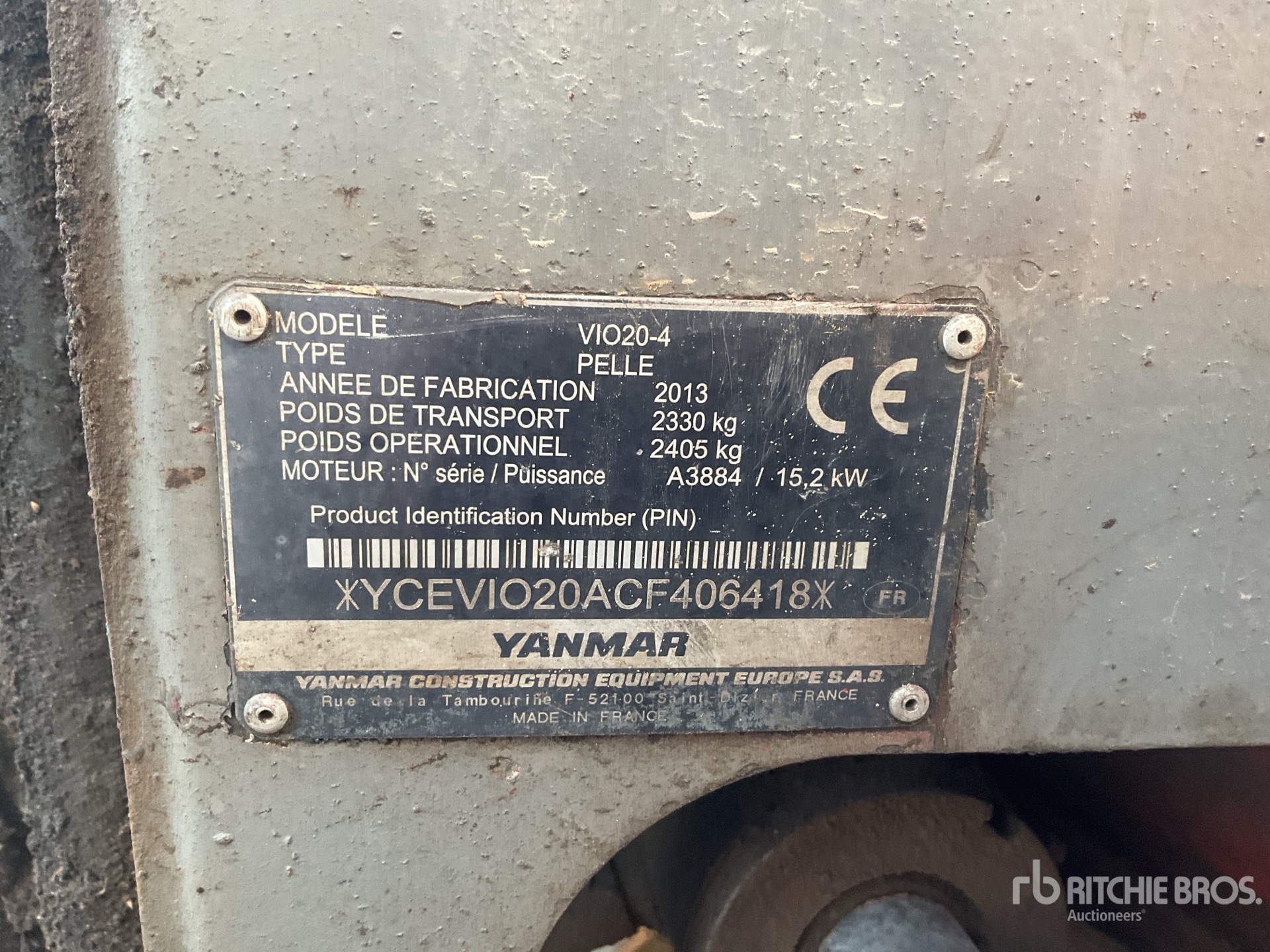 2013 Yanmar VIO20-4