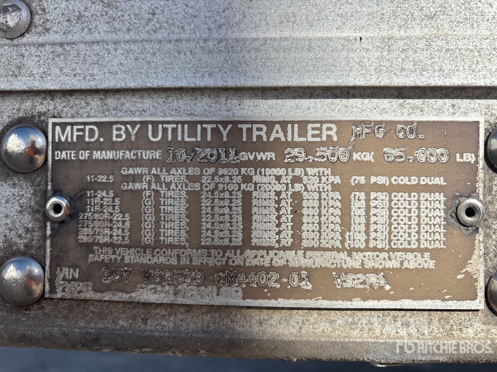 2012 Utility VS2RA