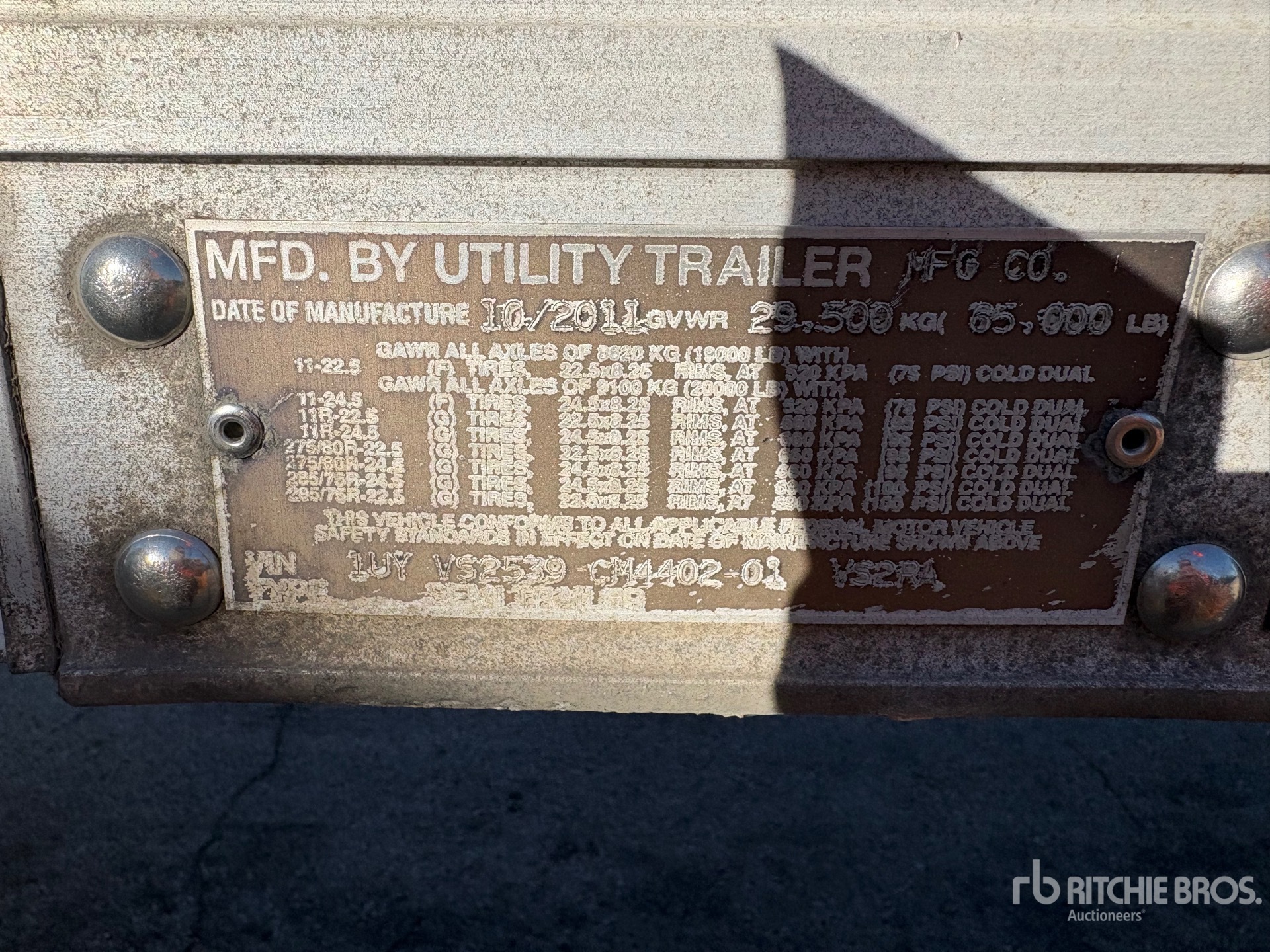2012 Utility VS2RA