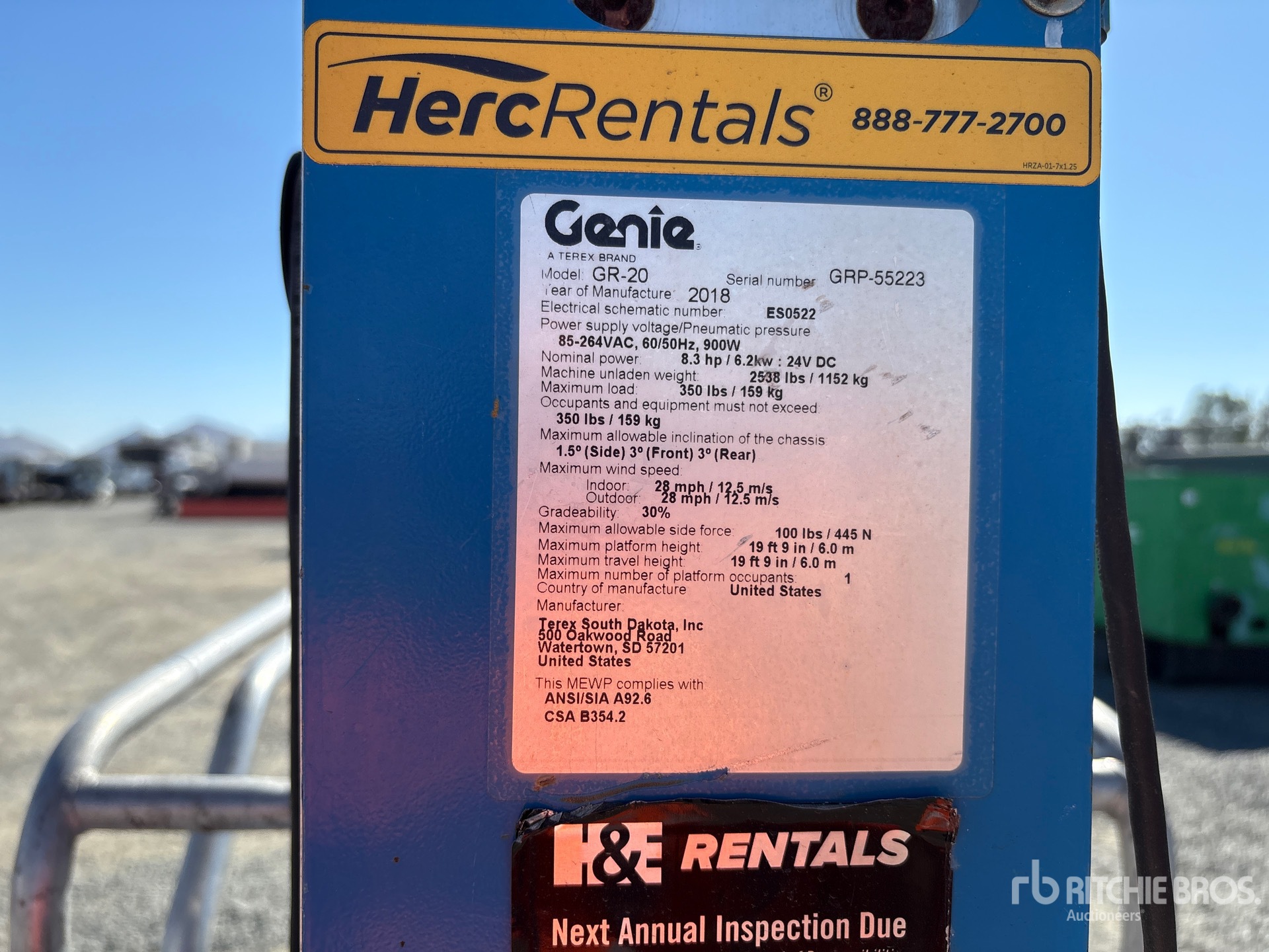 2019 Genie GR20