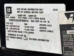 General Appearance with Frame Stamp Serial Number/VIN Photo