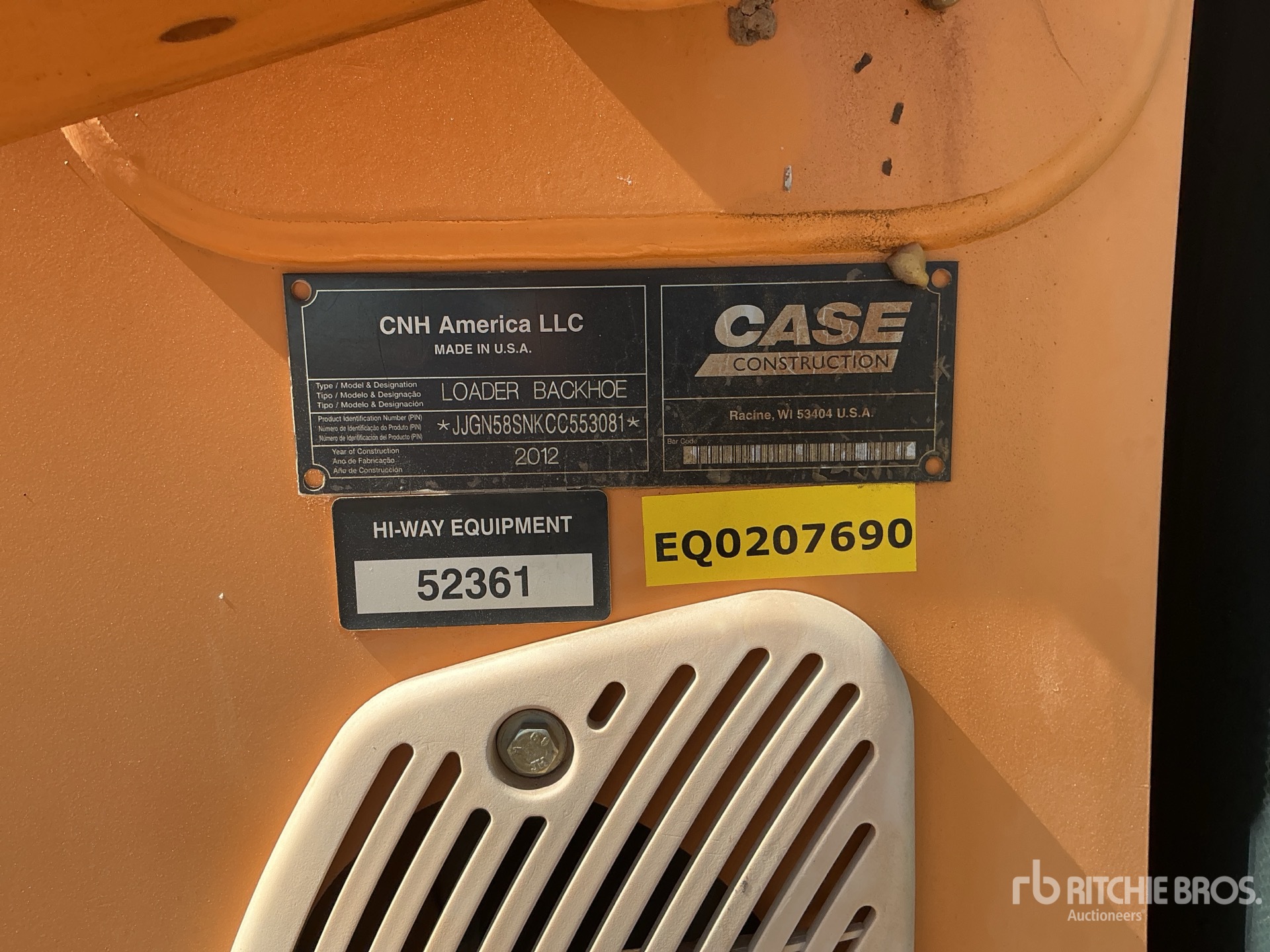 2012 Case 580 SUPER N