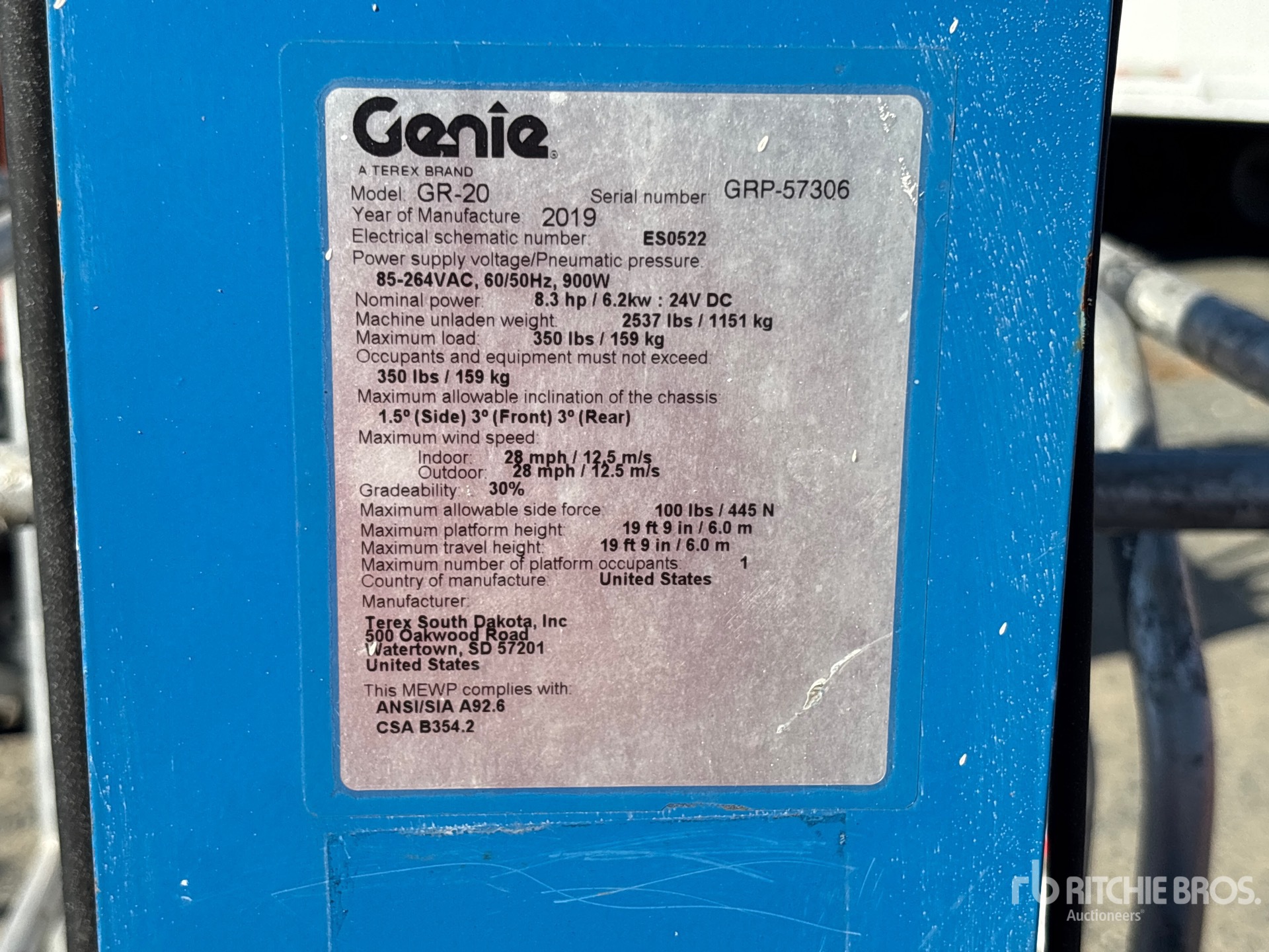 2019 Genie GR20