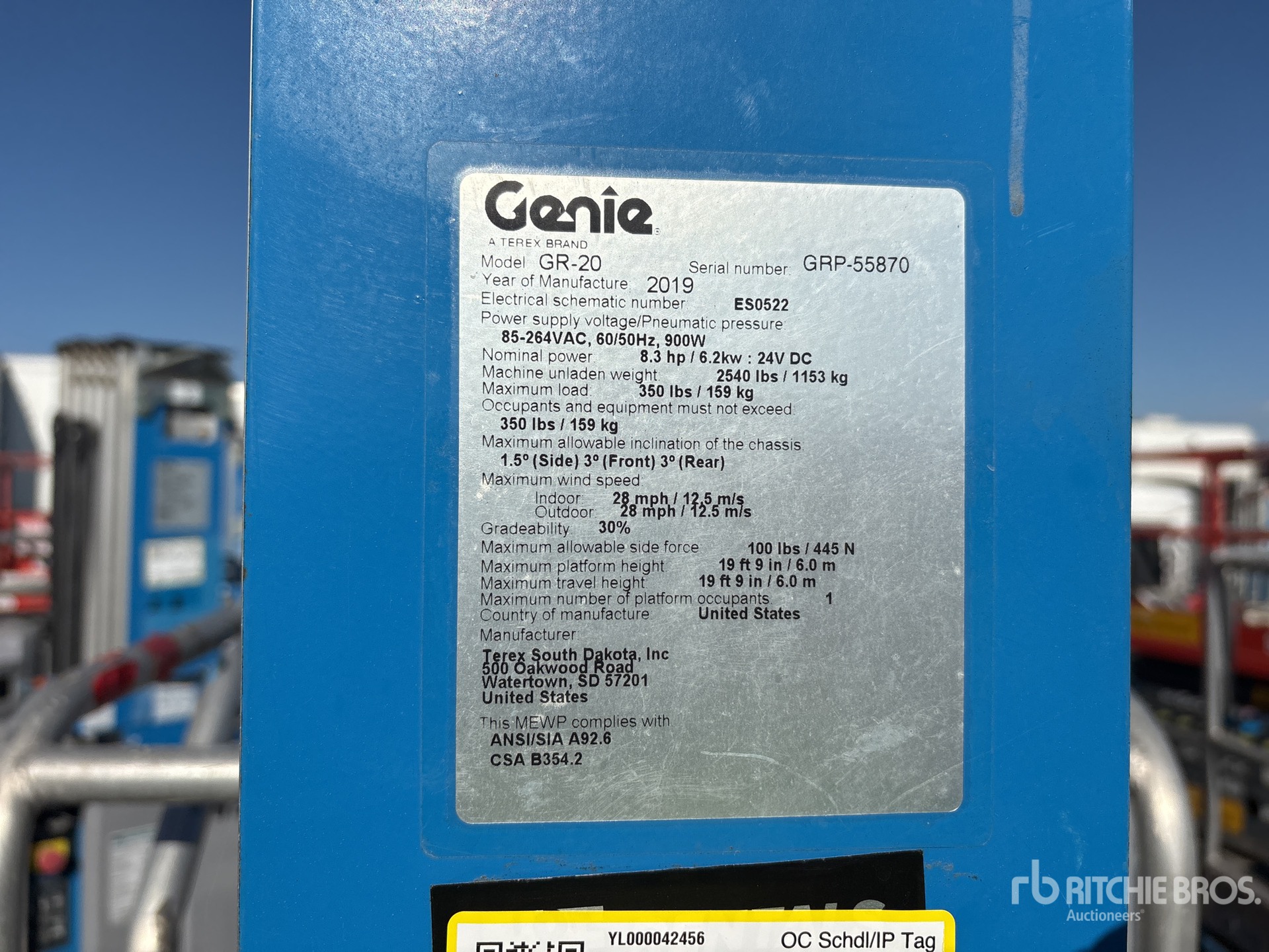 2019 Genie GR20