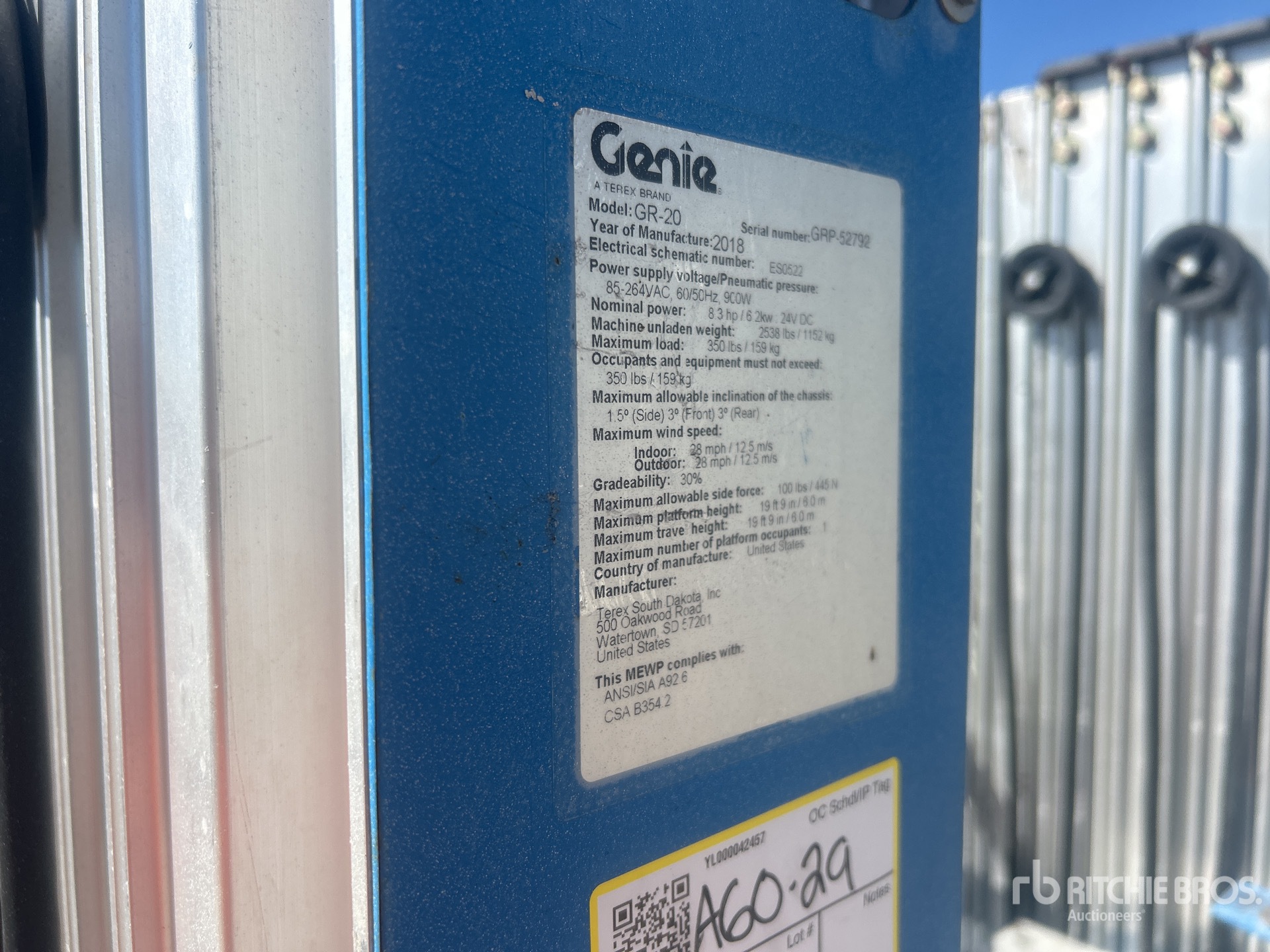 2018 Genie GR20