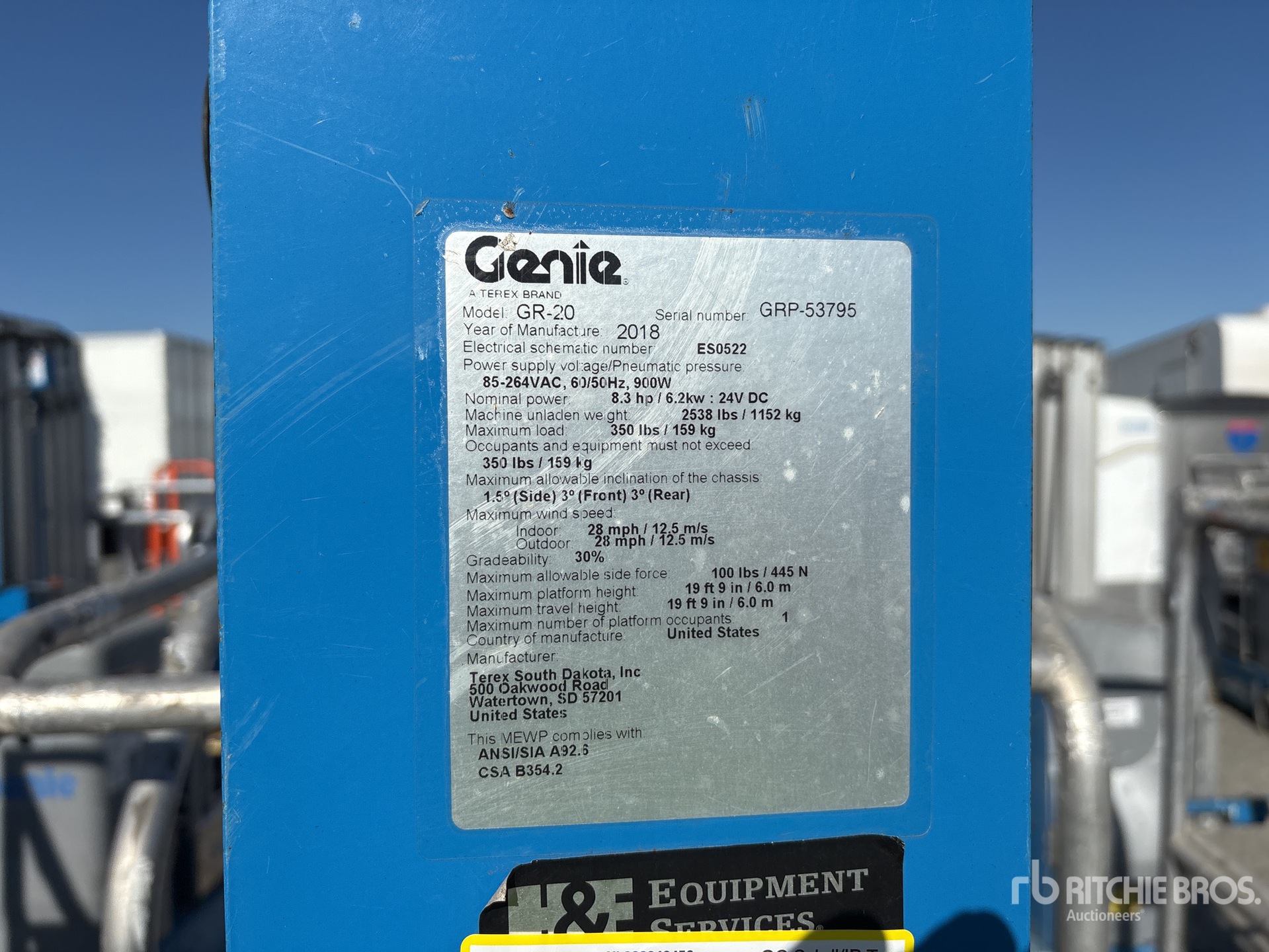 2018 Genie GR20