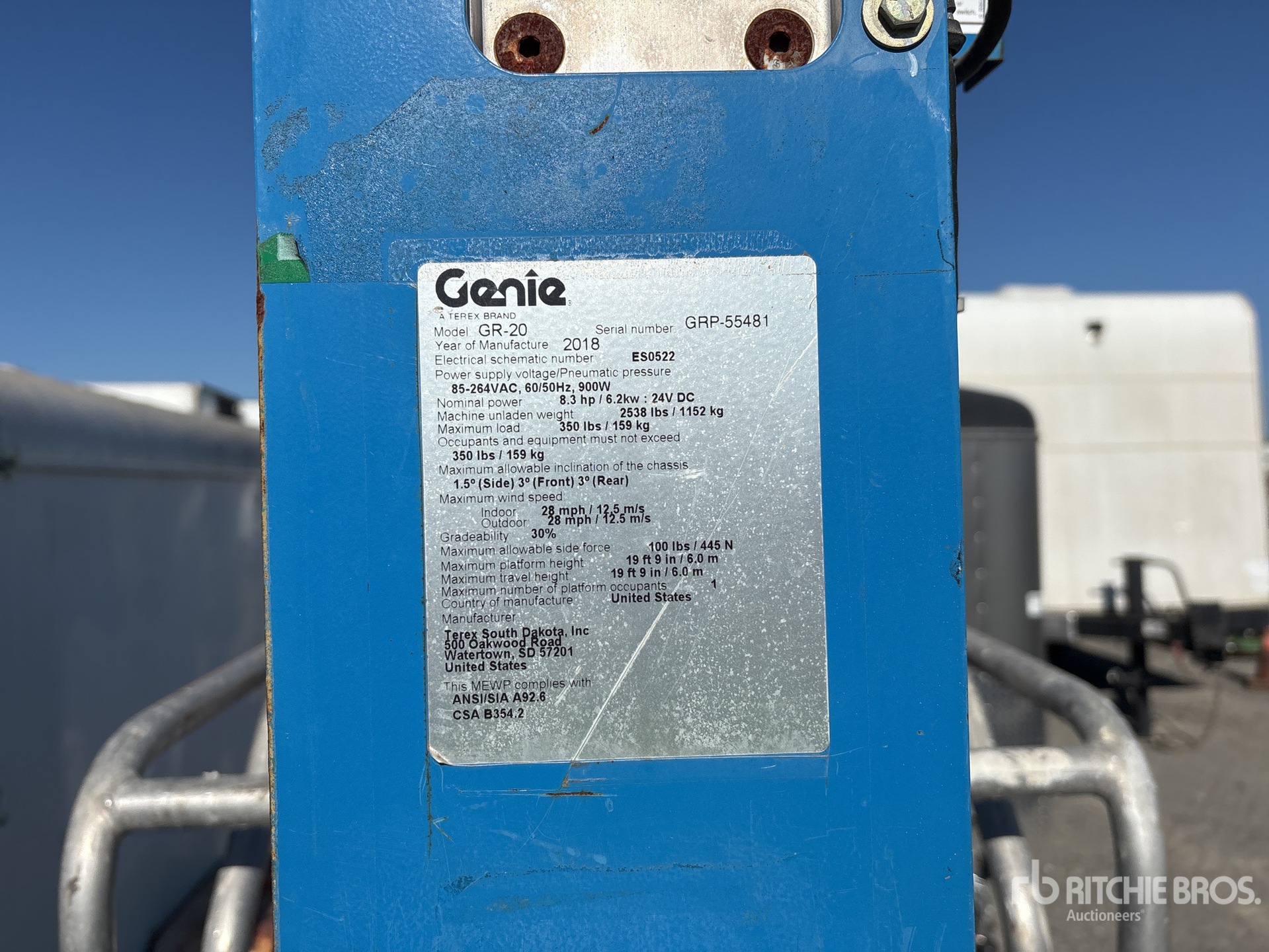 2019 Genie GR20