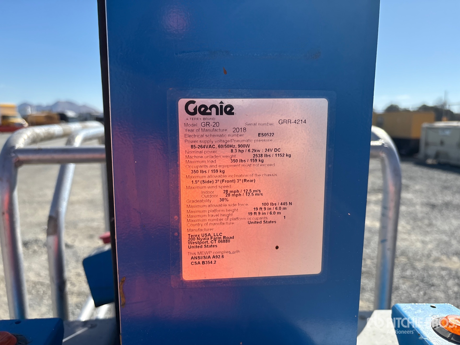 2019 Genie GR20