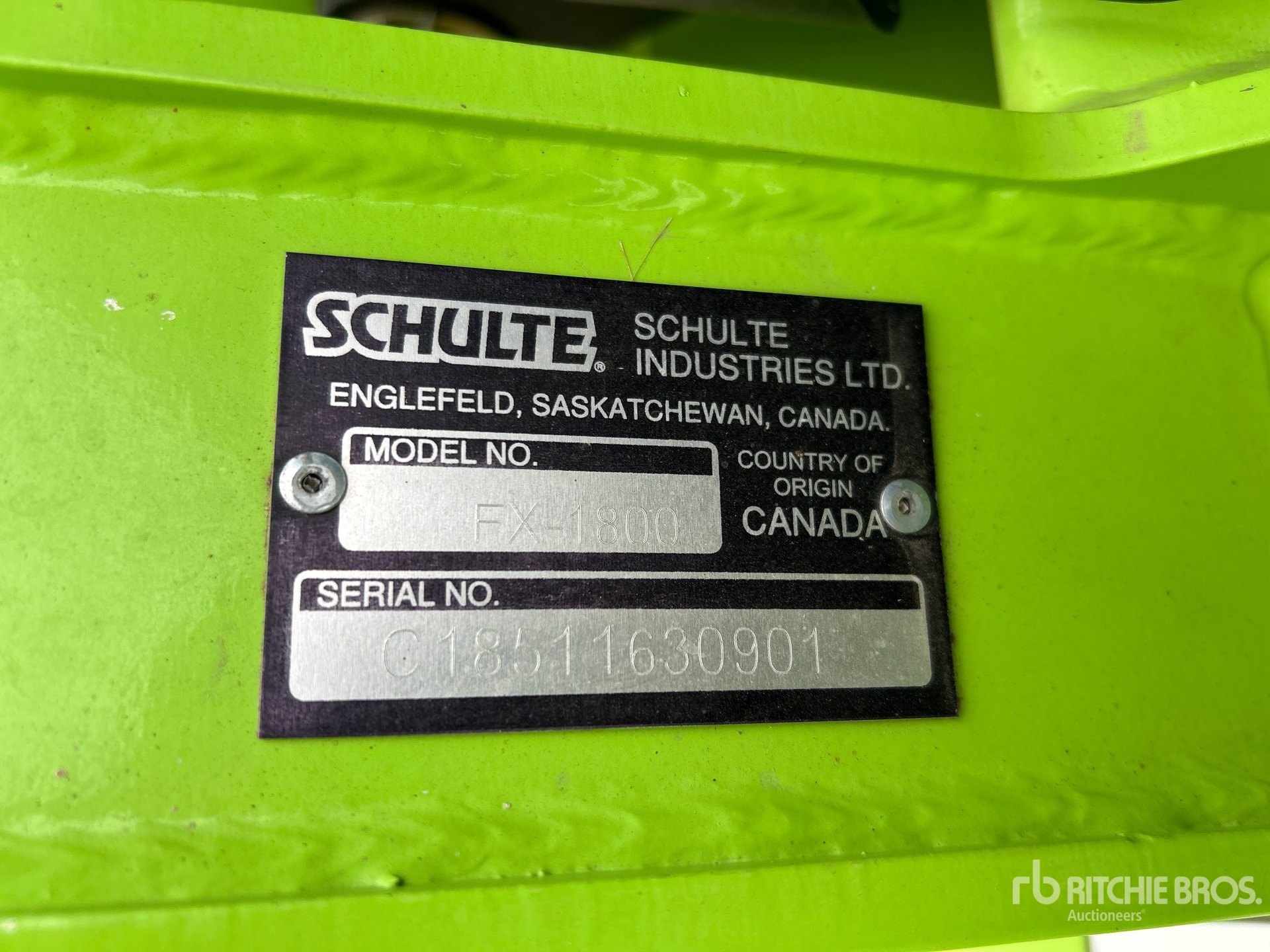 2019 Schulte FX1800