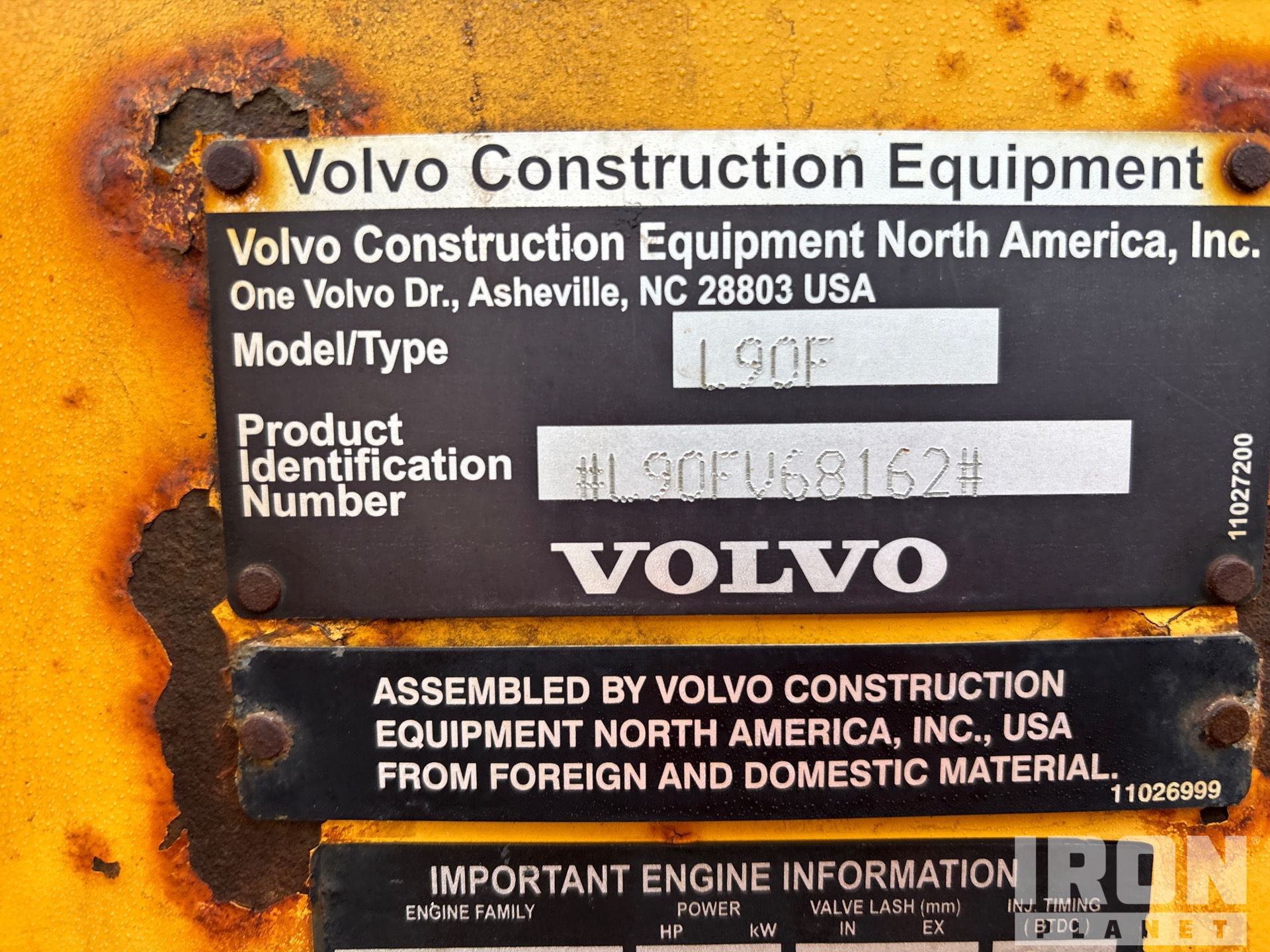 2007 Volvo L90F