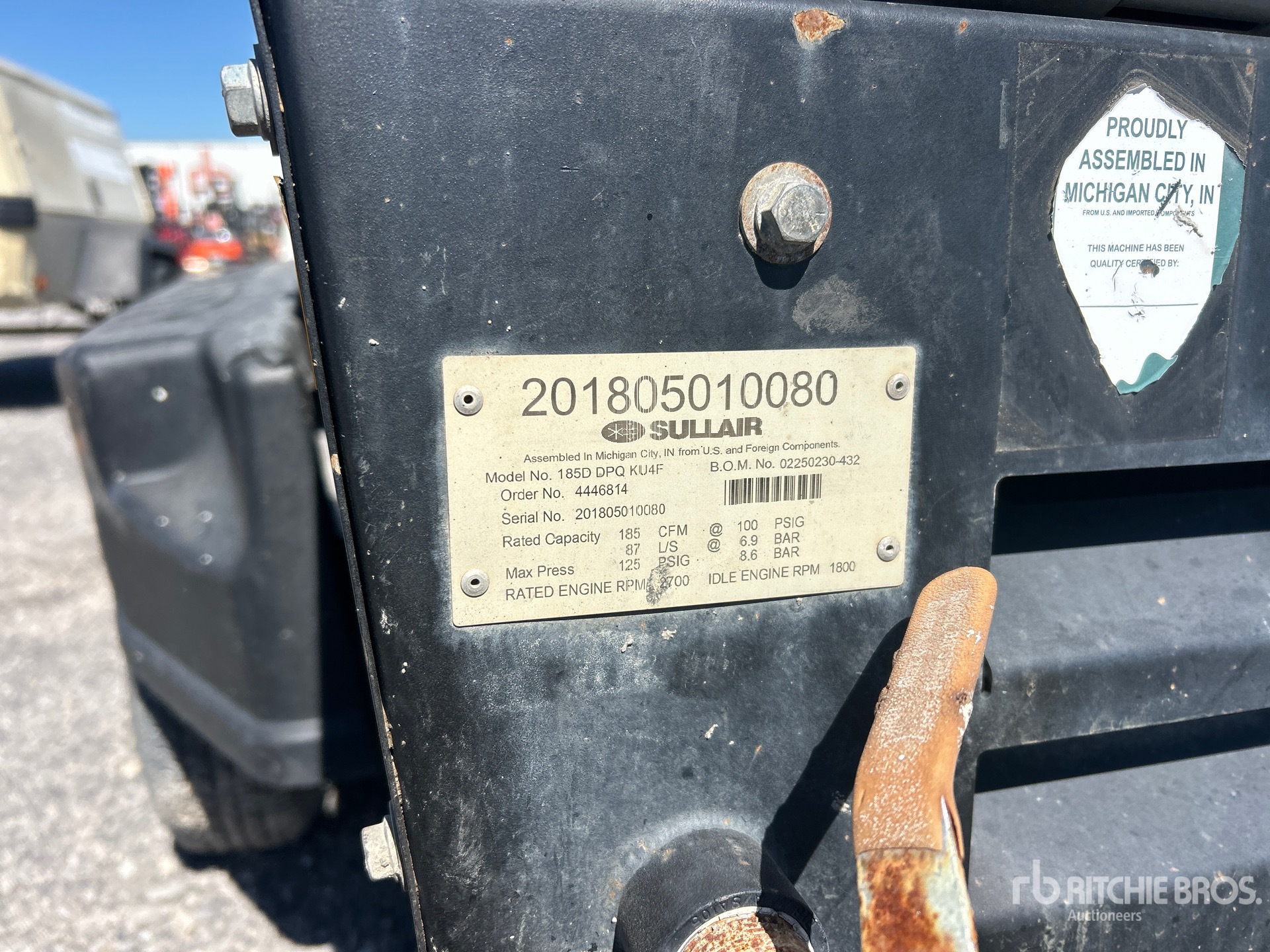 2018 Sullair 185DPQ