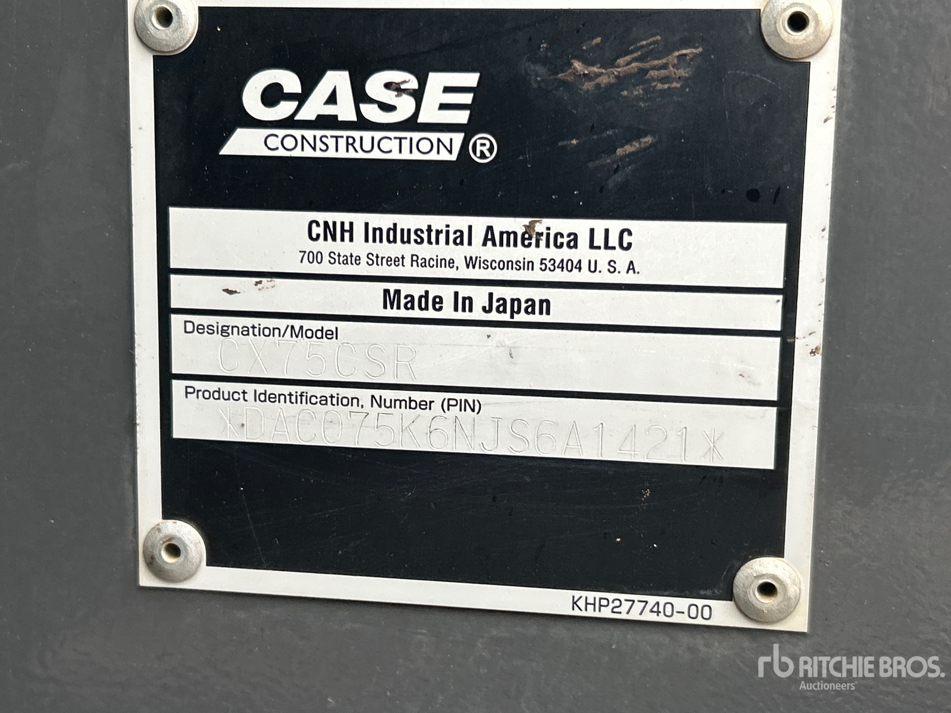 2018 Case CX75C SR