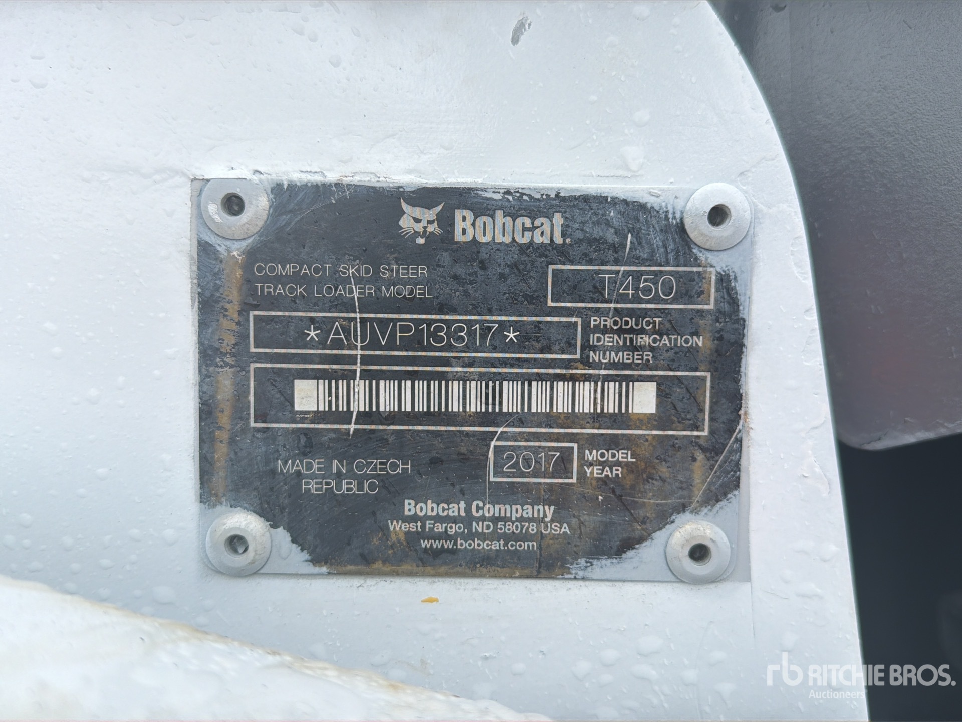 2017 Bobcat T450