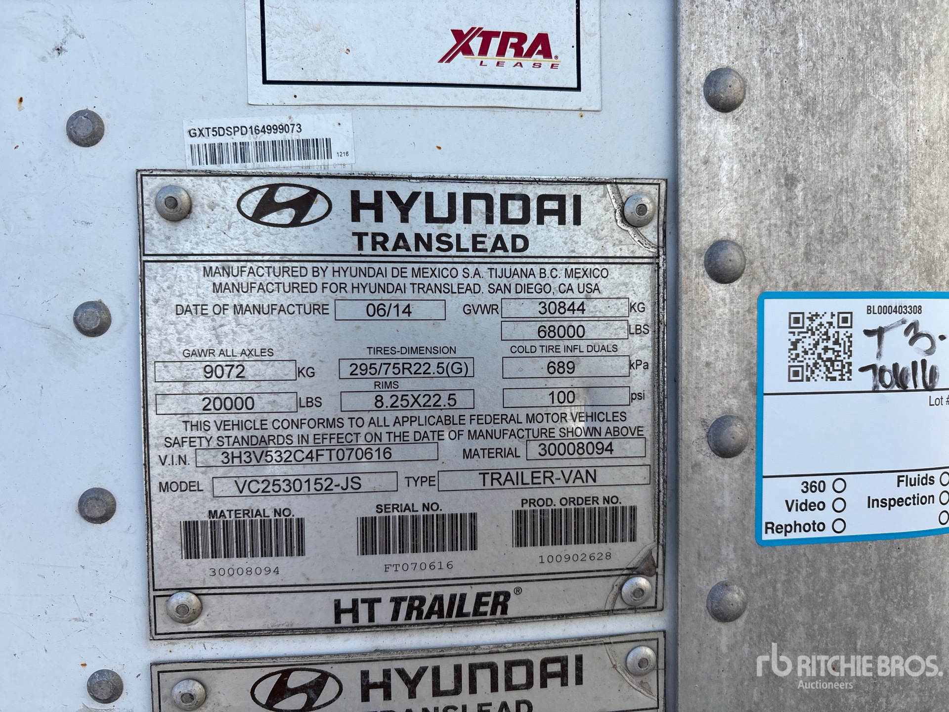 2015 Hyundai 53 FT