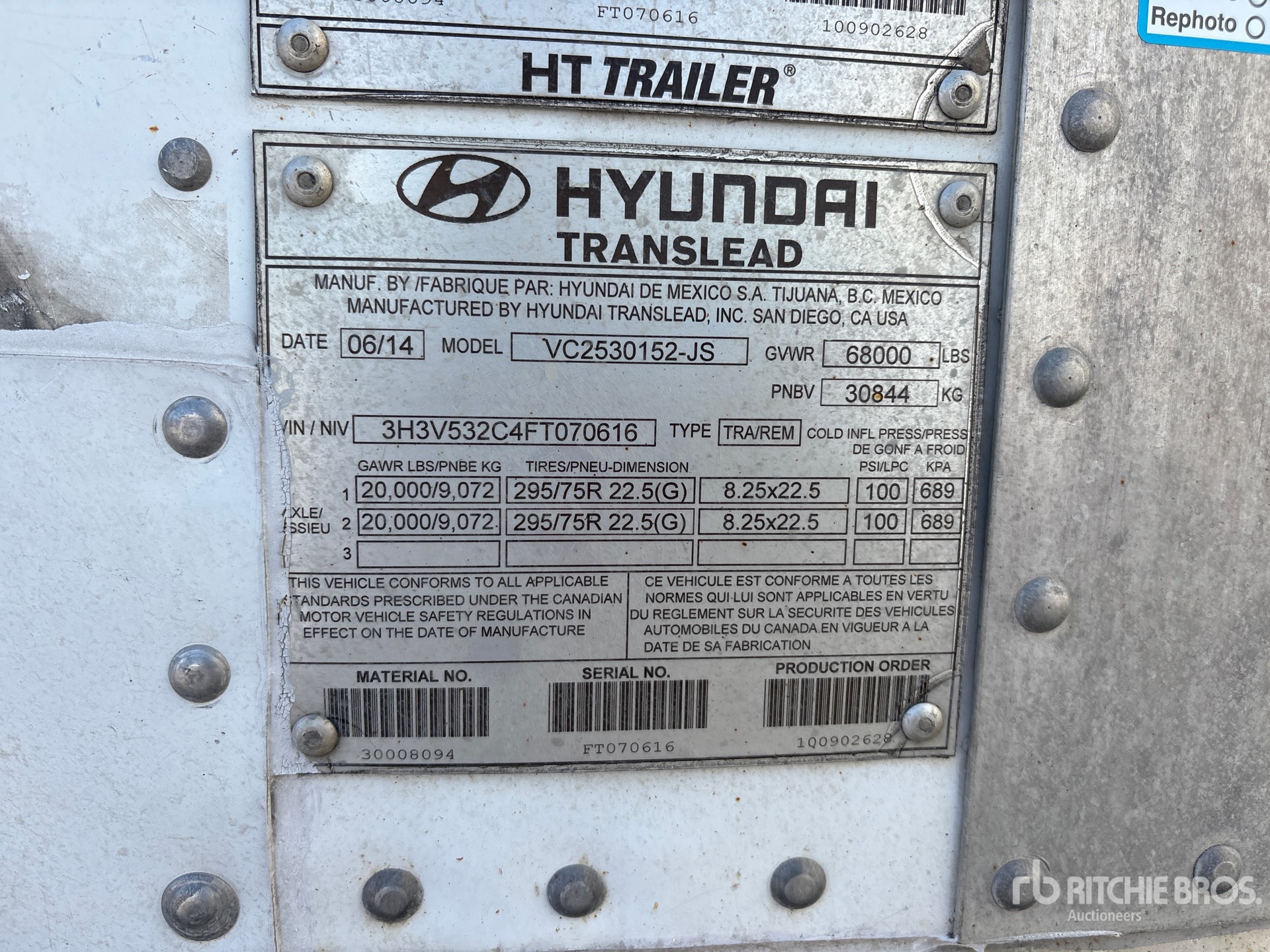 2015 Hyundai 53 FT