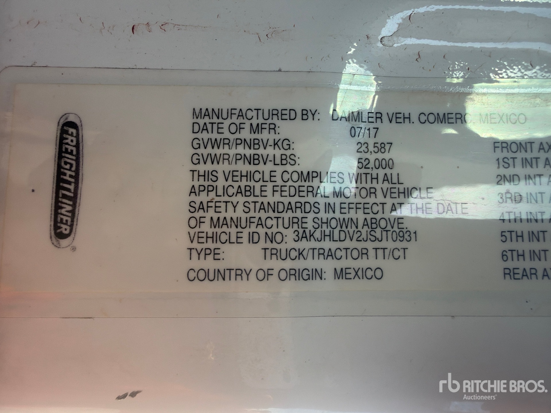 2018 Freightliner CASCADIA 126
